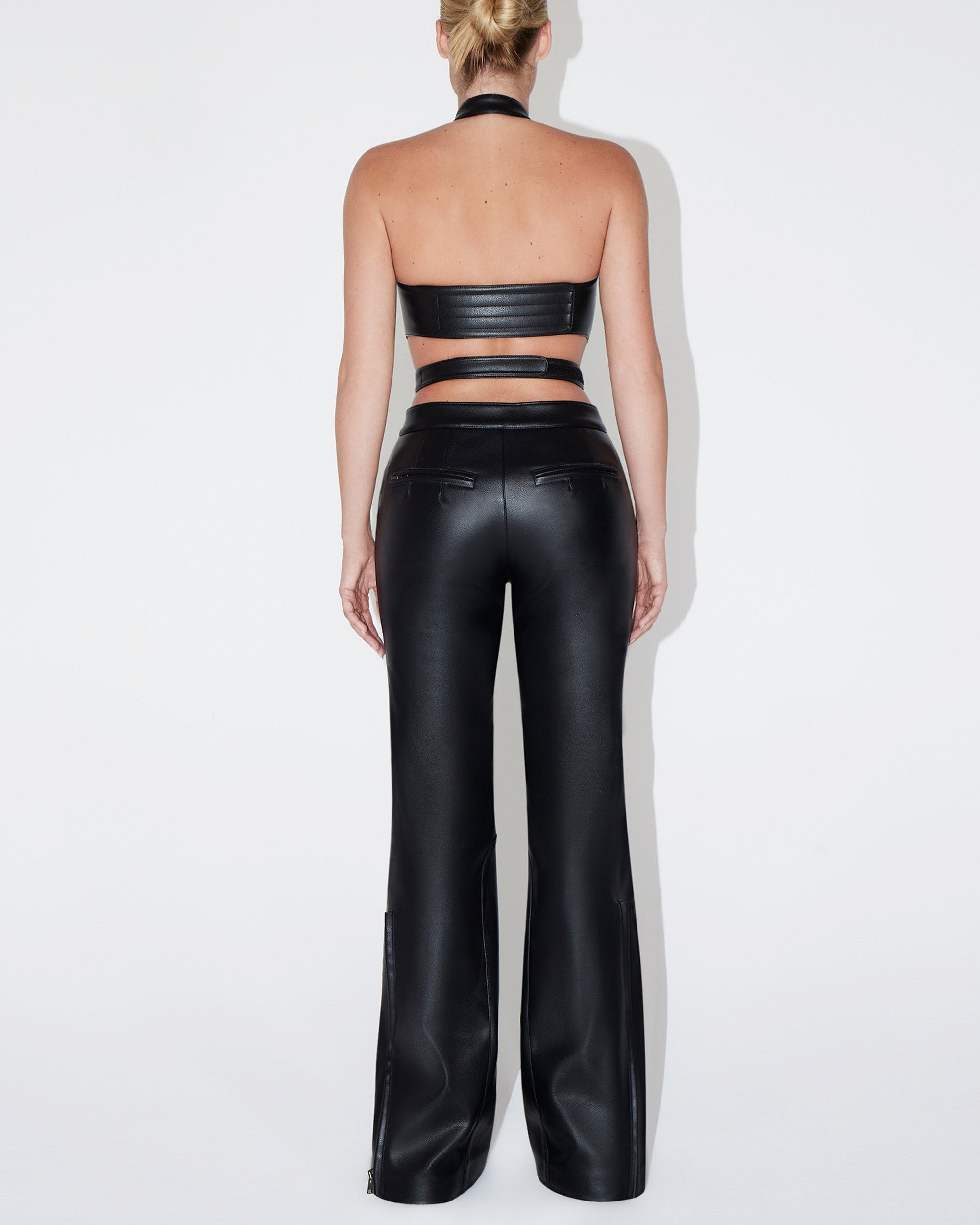 Faux Leather Pant | Black