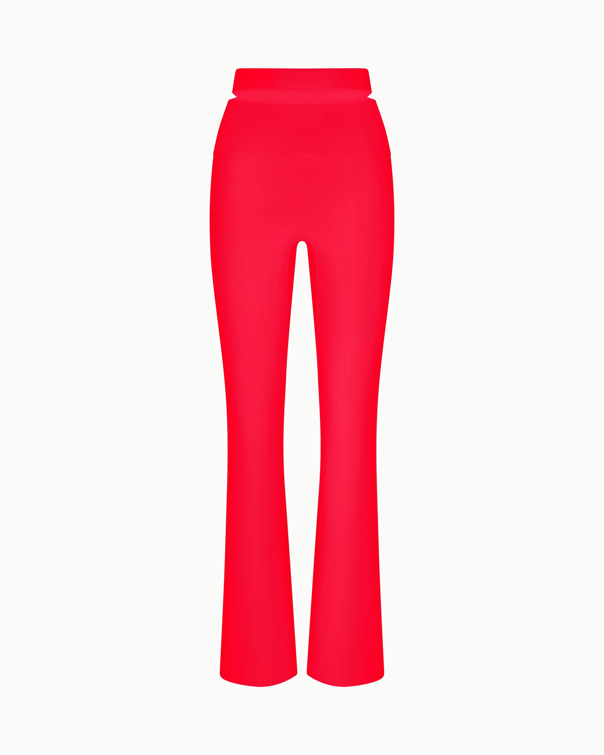 Sleek Stretch Cutout Foldover Pant | Tomato