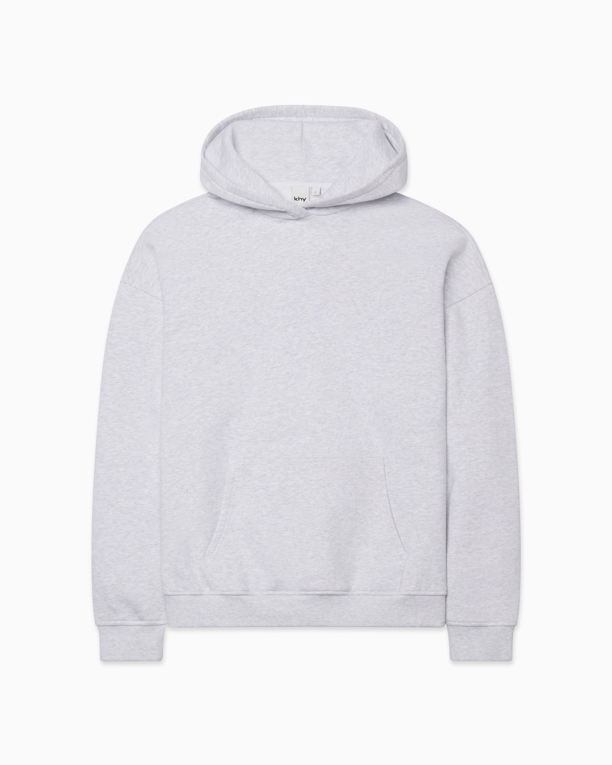 Fleece Oversized Hoodie | Light Heather Grey