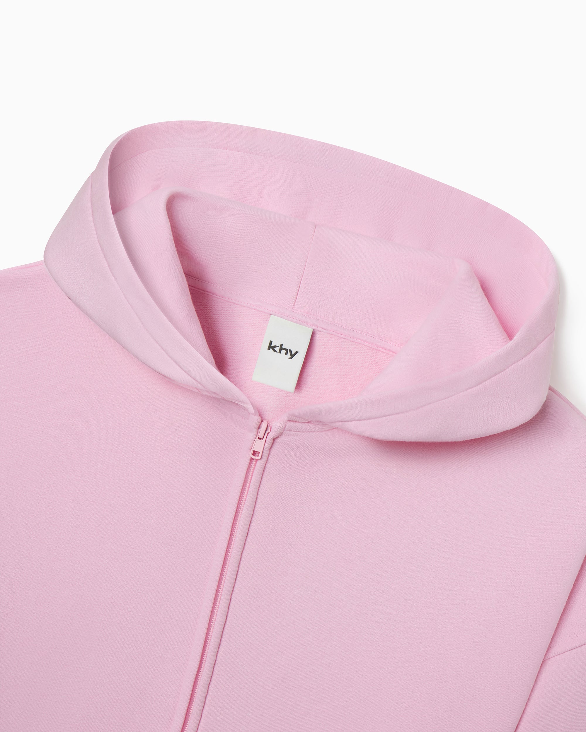 Fleece Oversized Zip Hoodie | Orchid Pink