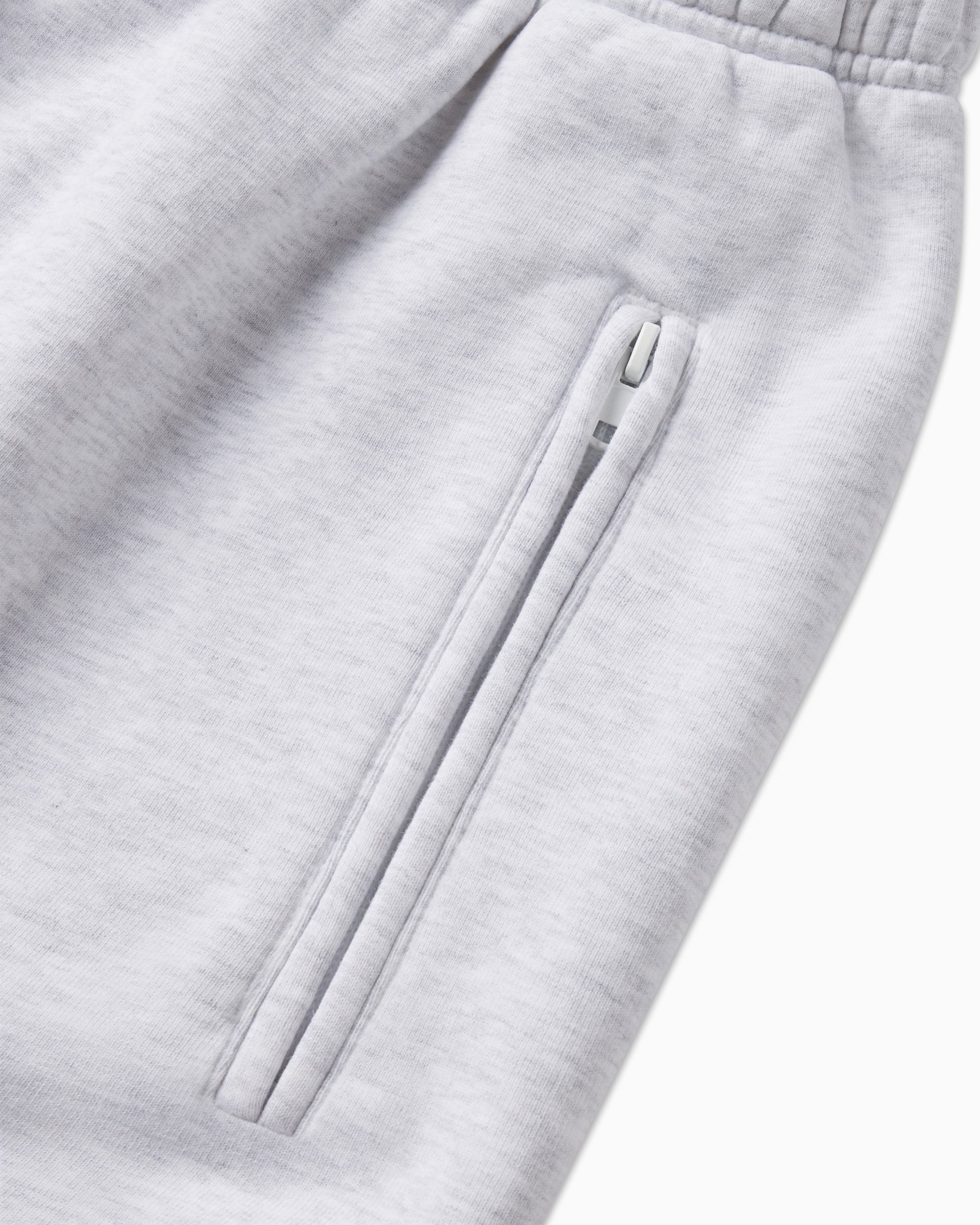 Fleece Straight Leg Pant | Light Heather Grey