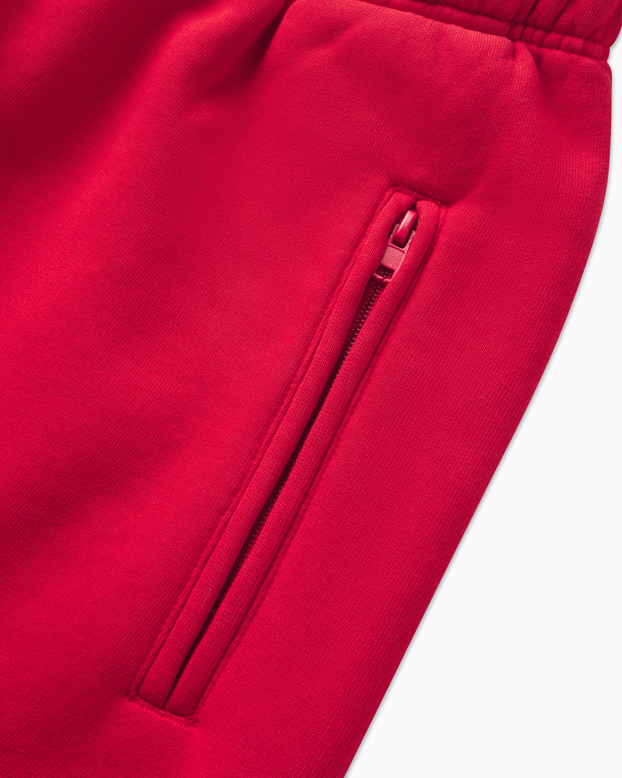 Fleece Straight Leg Pant | Red