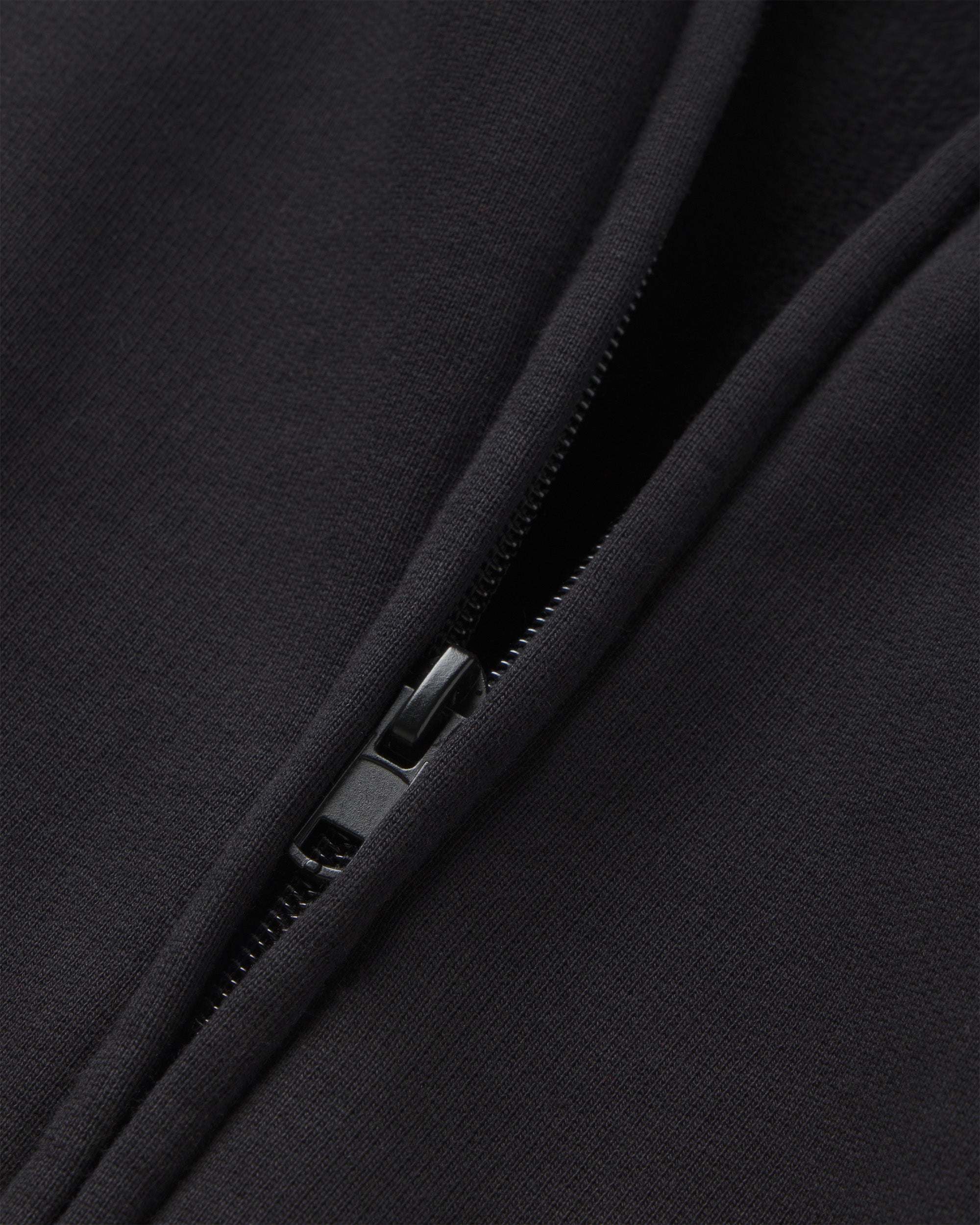 Fleece Zip Hoodie | Black