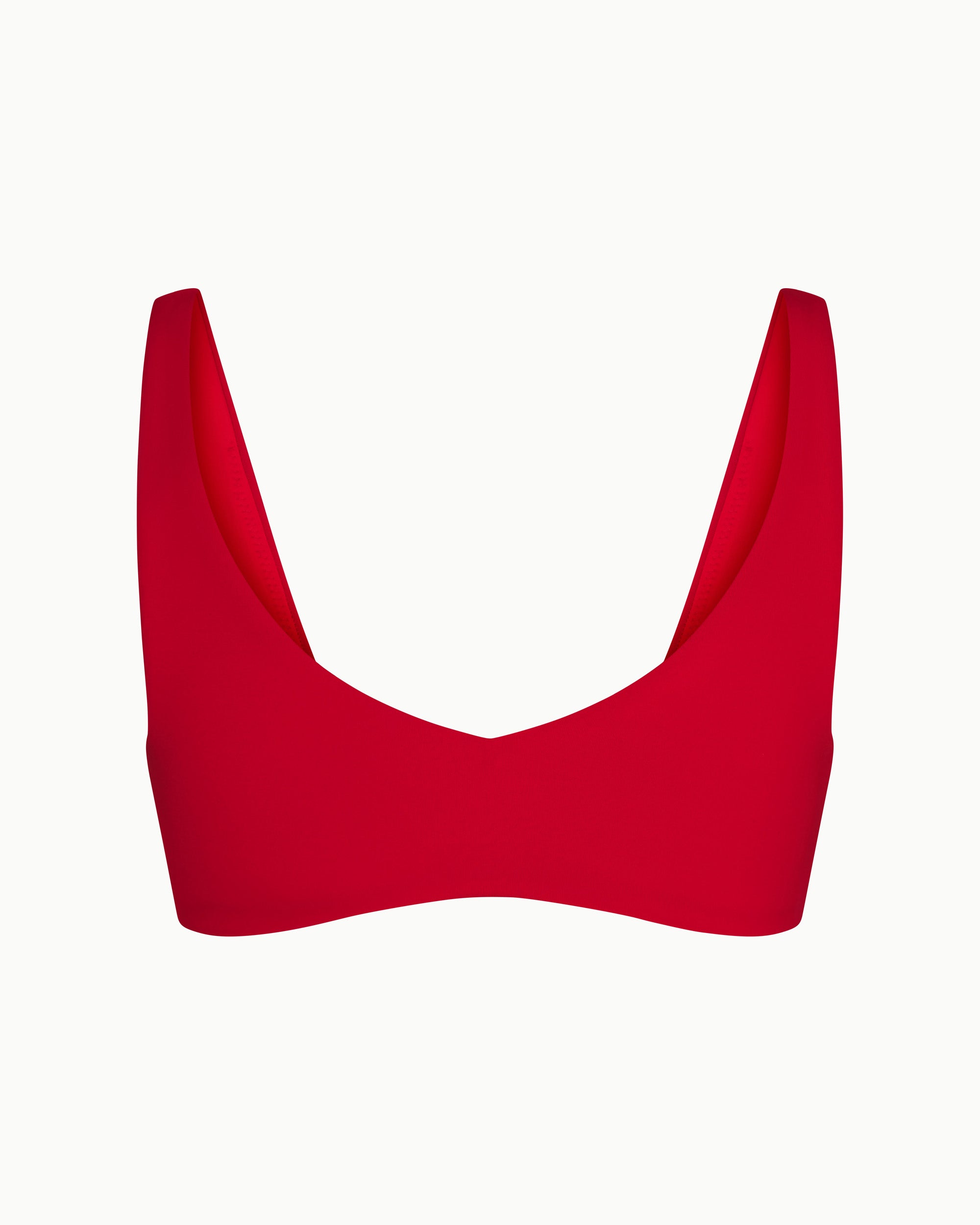 Scoop Neck Bikini Top | Cherry