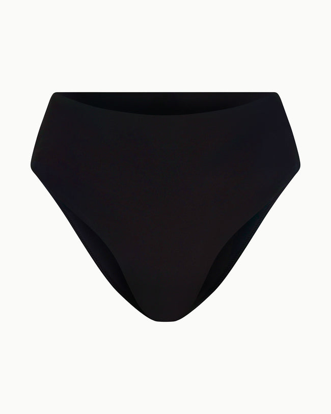 High Waist Bikini Bottom | Black