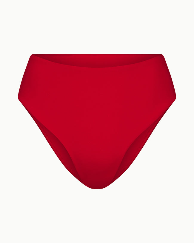 High Waist Bikini Bottom | Cherry