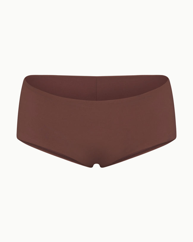 Low Rise Boyshort Bikini Bottom | Chocolate