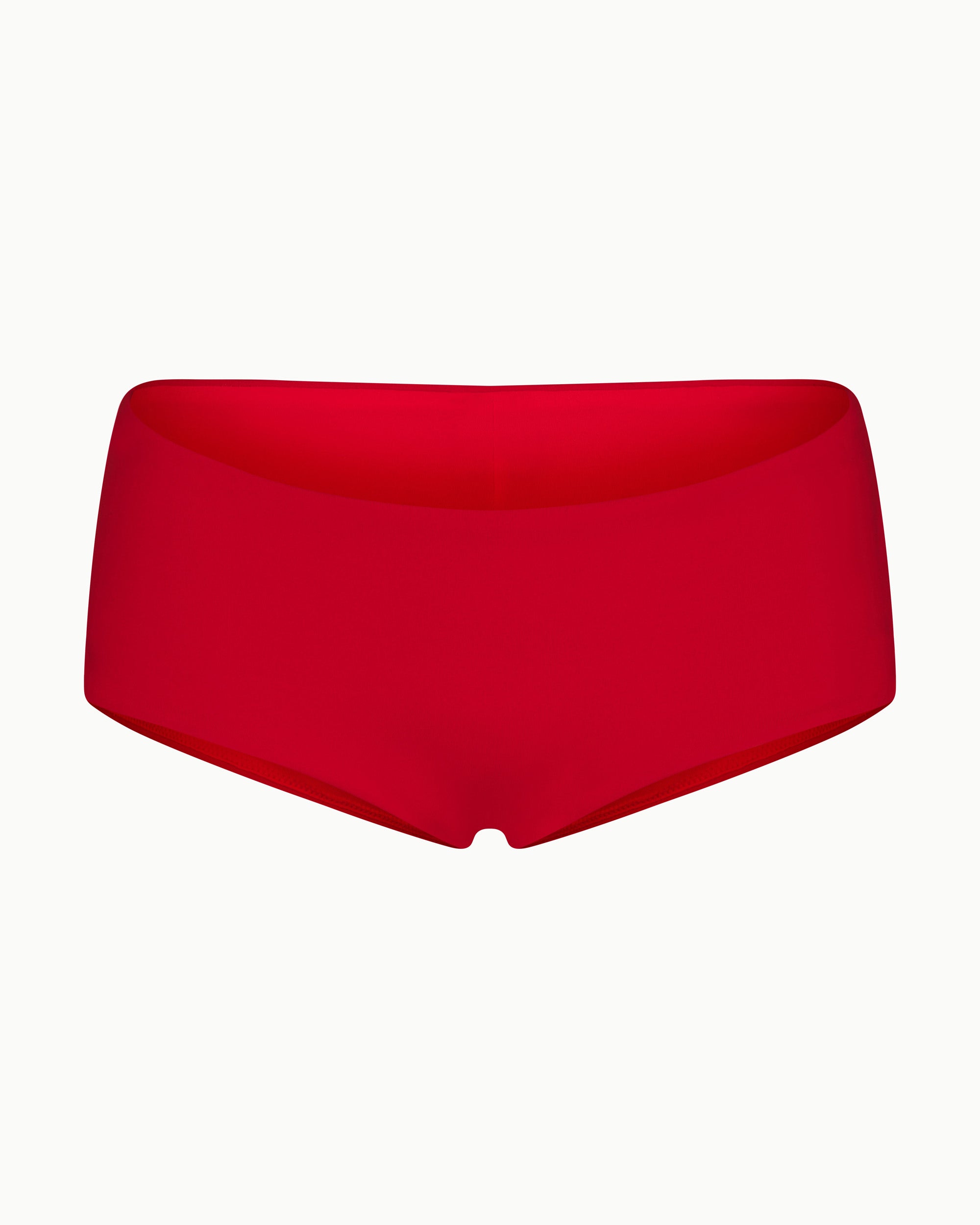 Low Rise Boyshort Bikini Bottom | Cherry