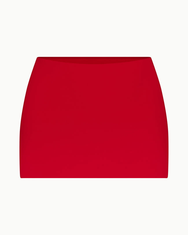 Ultra Mini Swim Skirt | Cherry