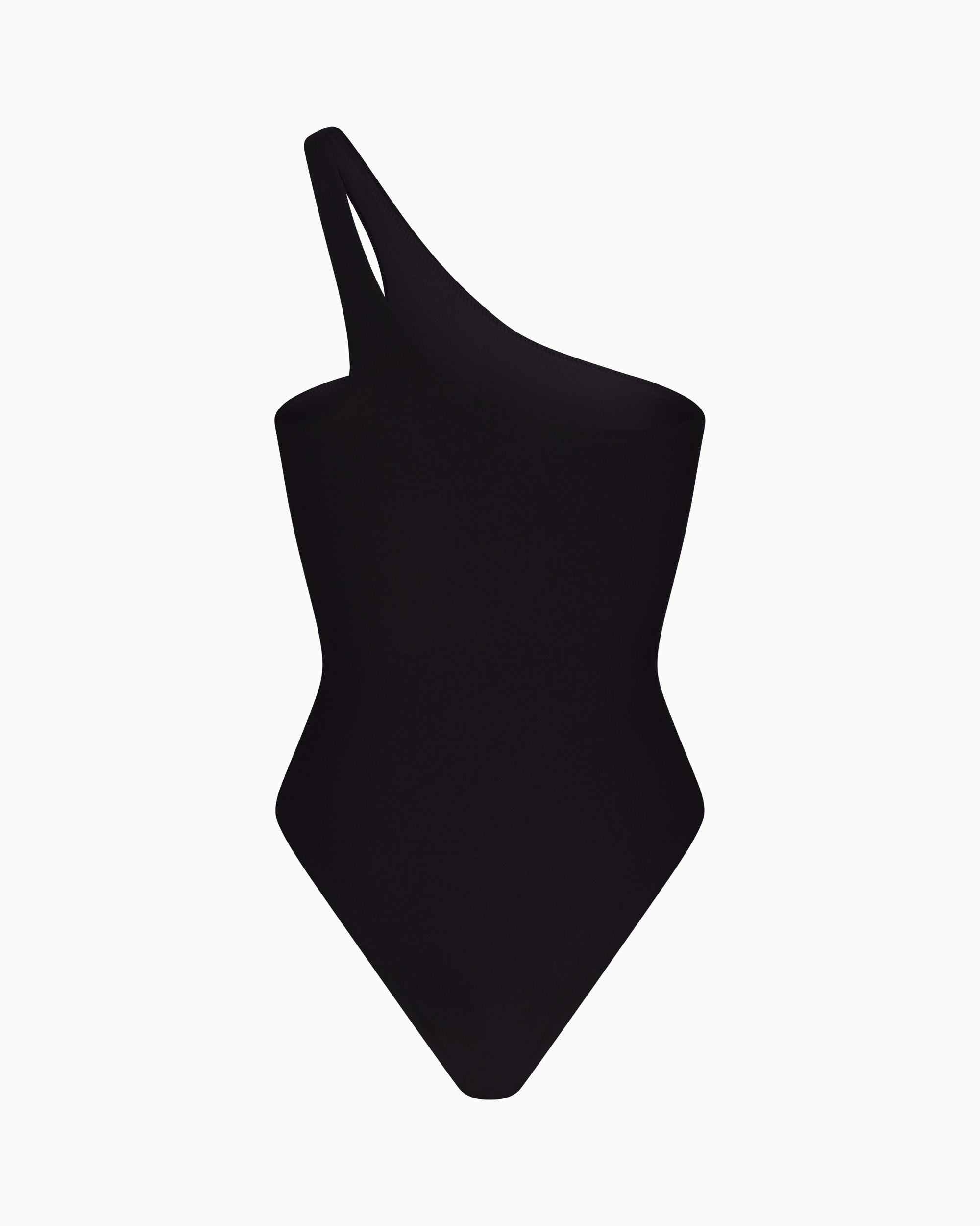 One Shoulder One Piece | Black