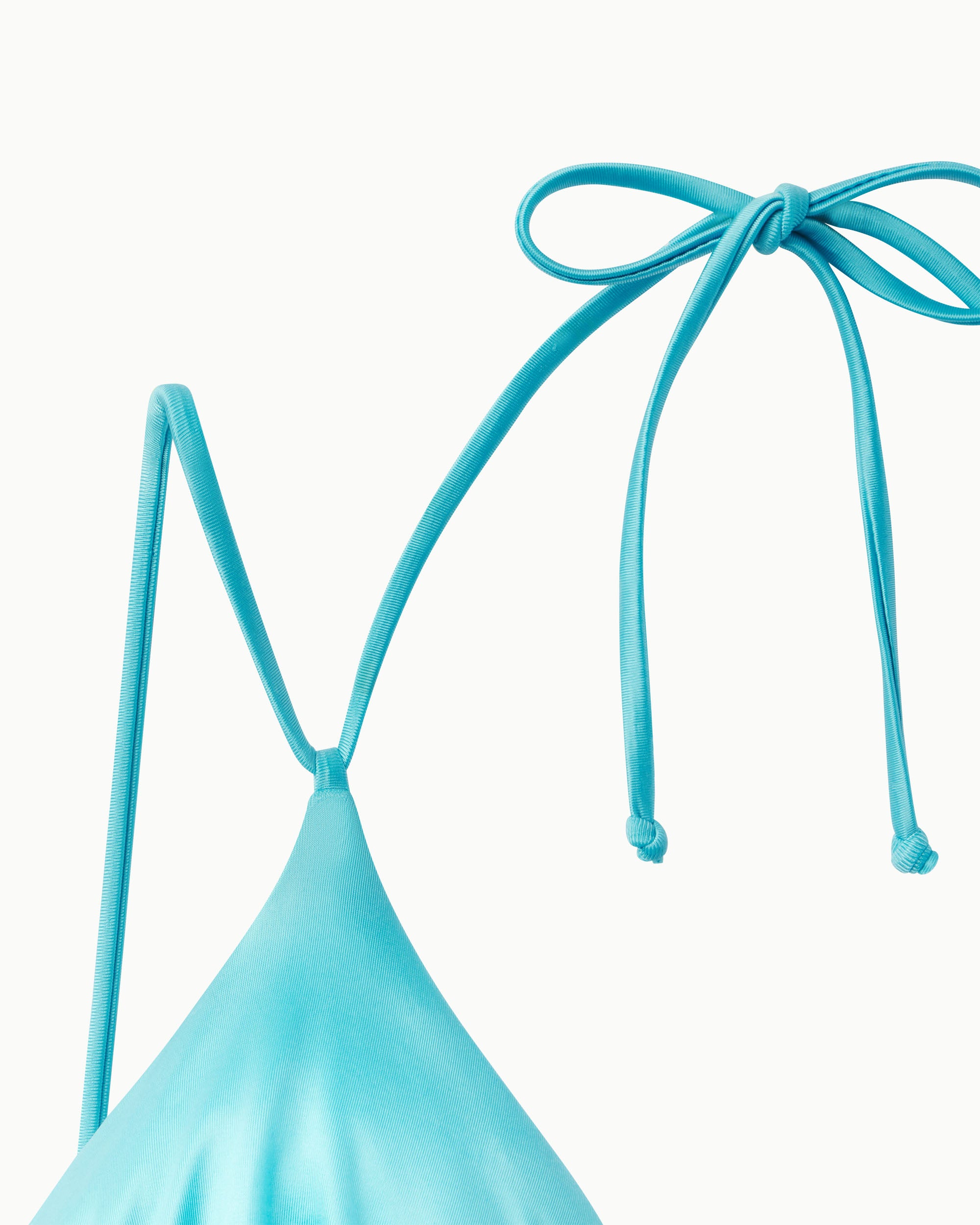 Ruched Triangle Bikini Top | Aqua