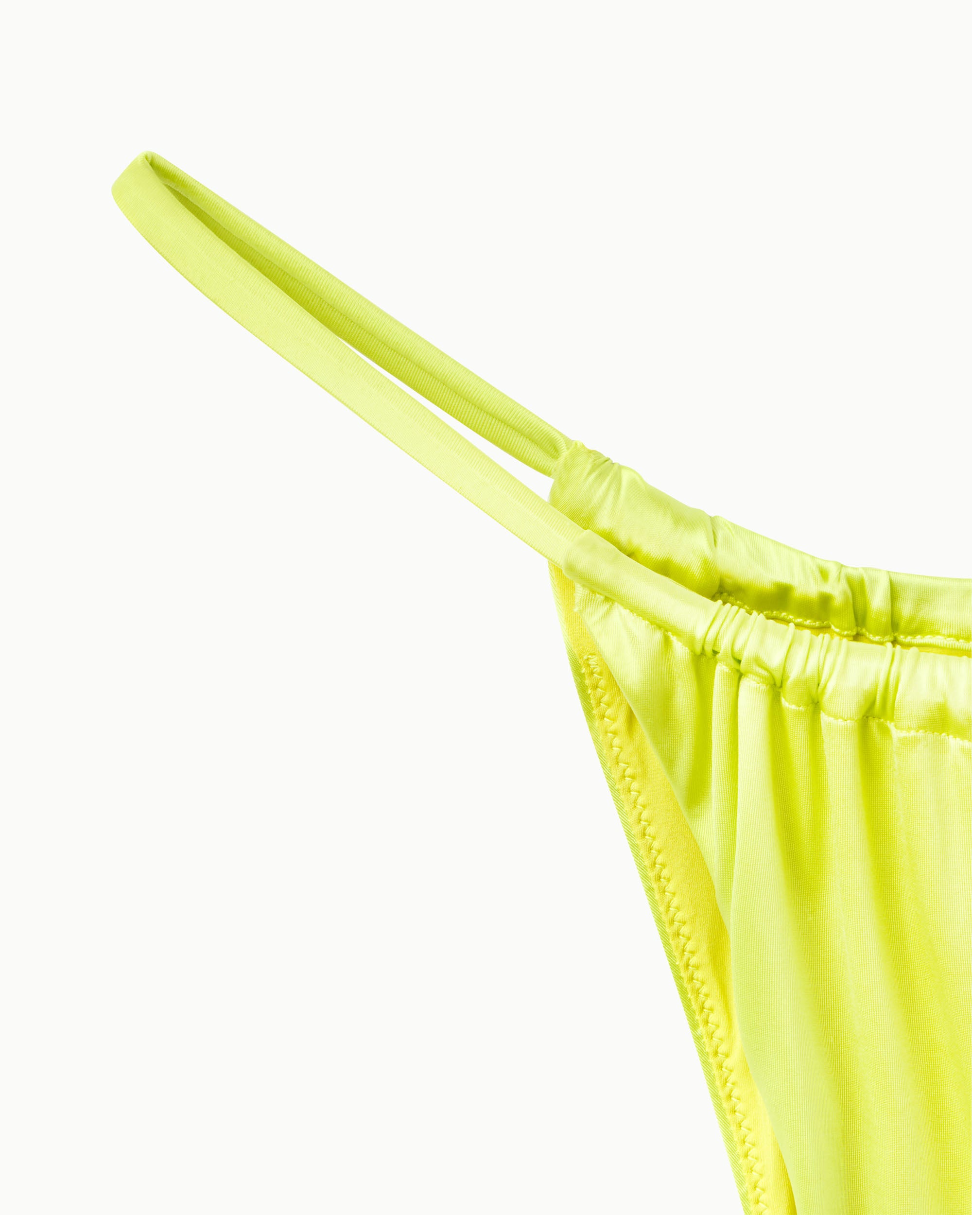 Ruched Micro Bikini Bottom | Lime