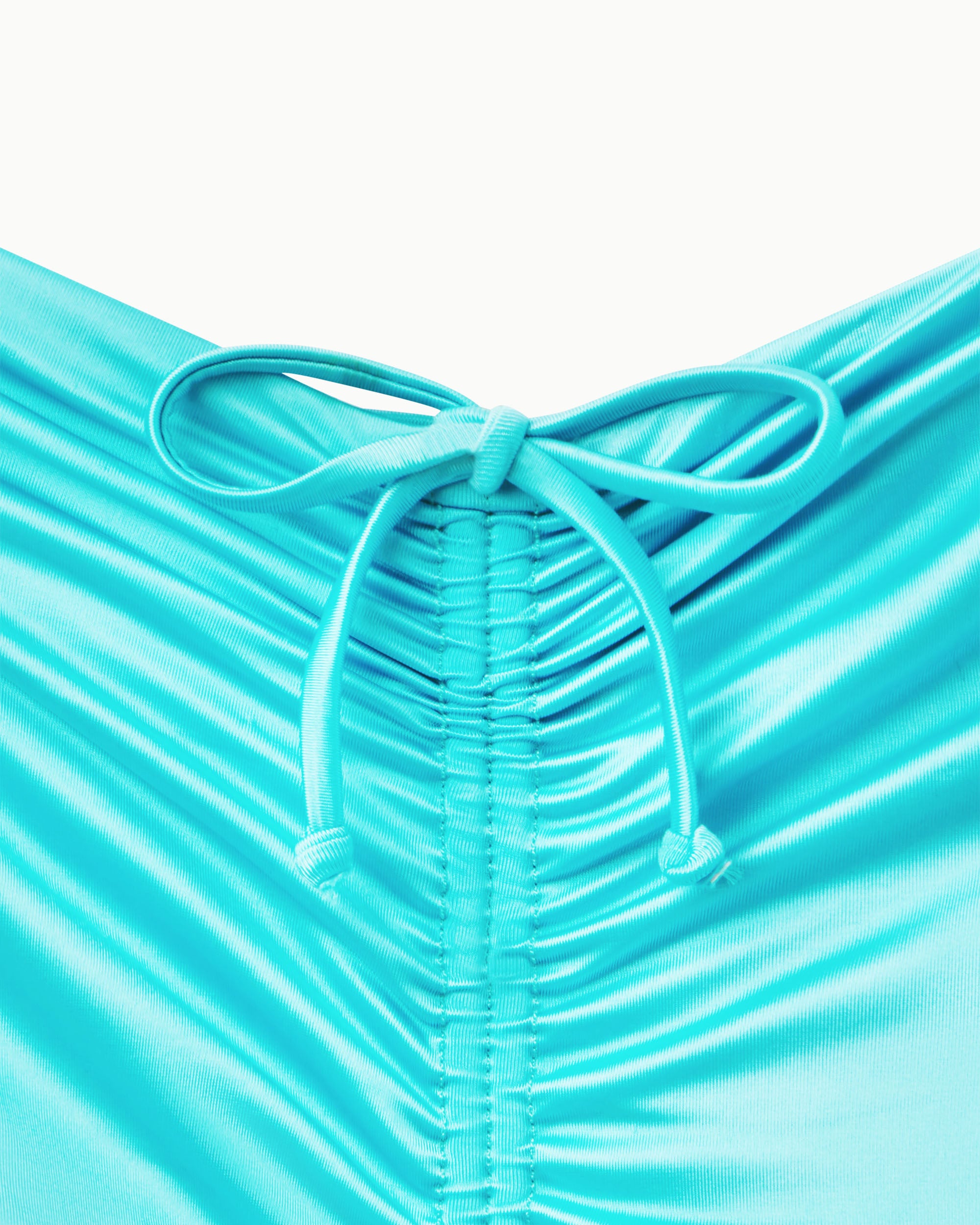 Ruched Cheeky Bikini Bottom | Aqua