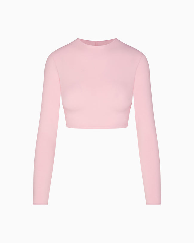 Long Sleeve Wrap Top | Orchid Pink