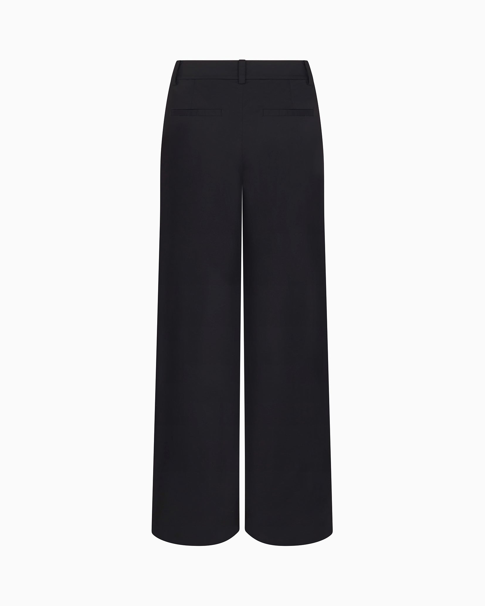 Poplin Low Rise Trouser | Black