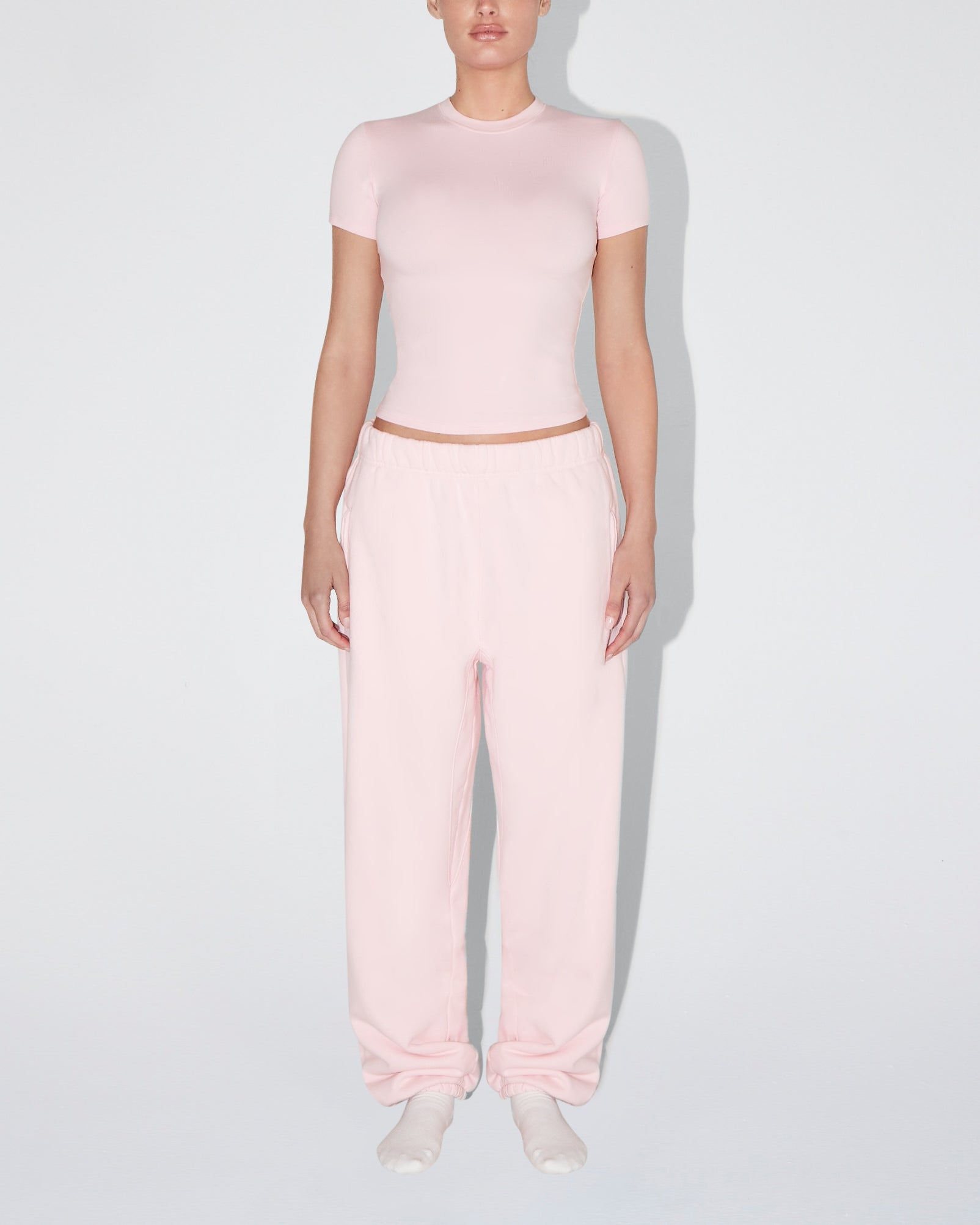 Fleece Boyfriend Jogger | Orchid Pink