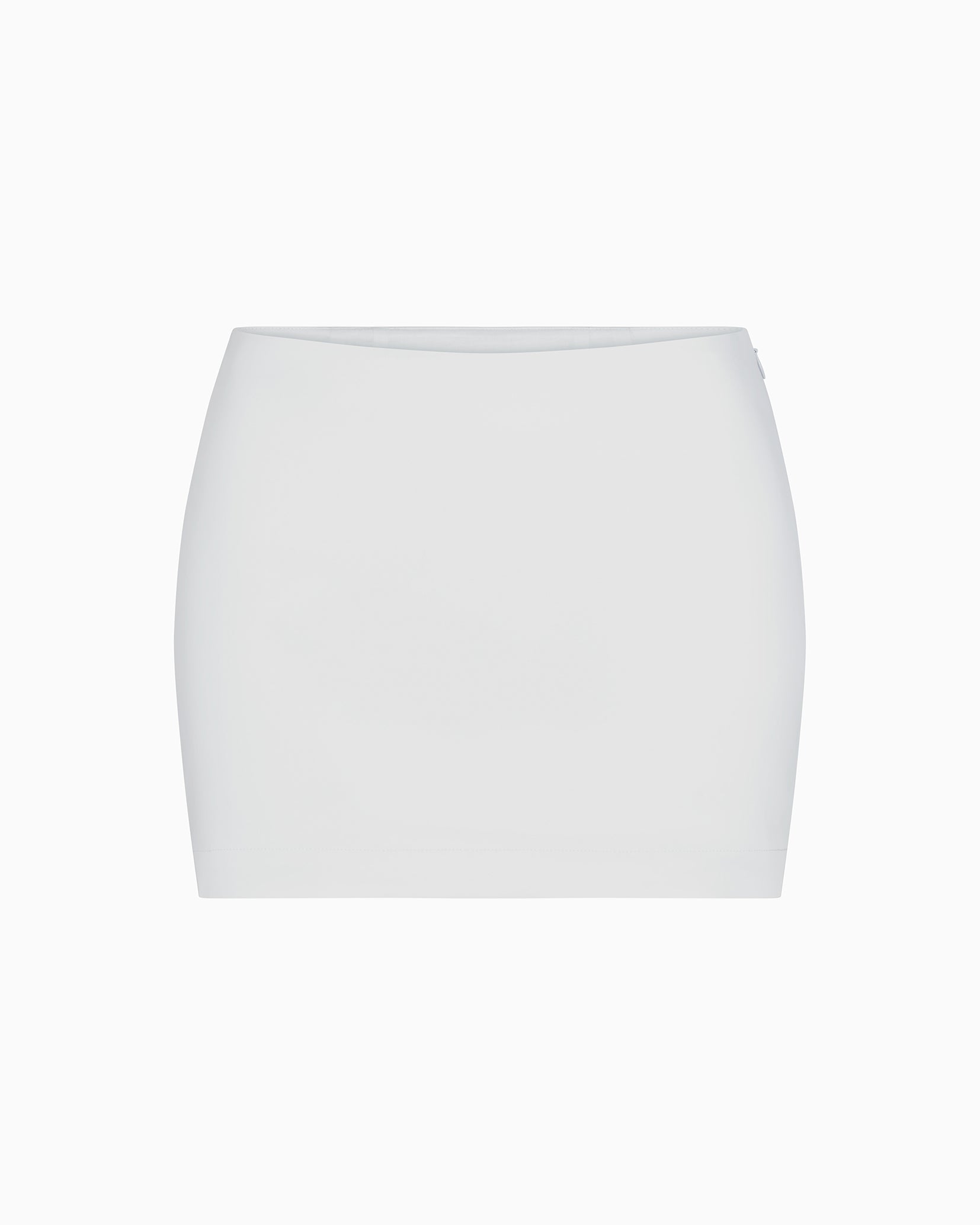 Poplin Micro Mini Skirt | Light Grey