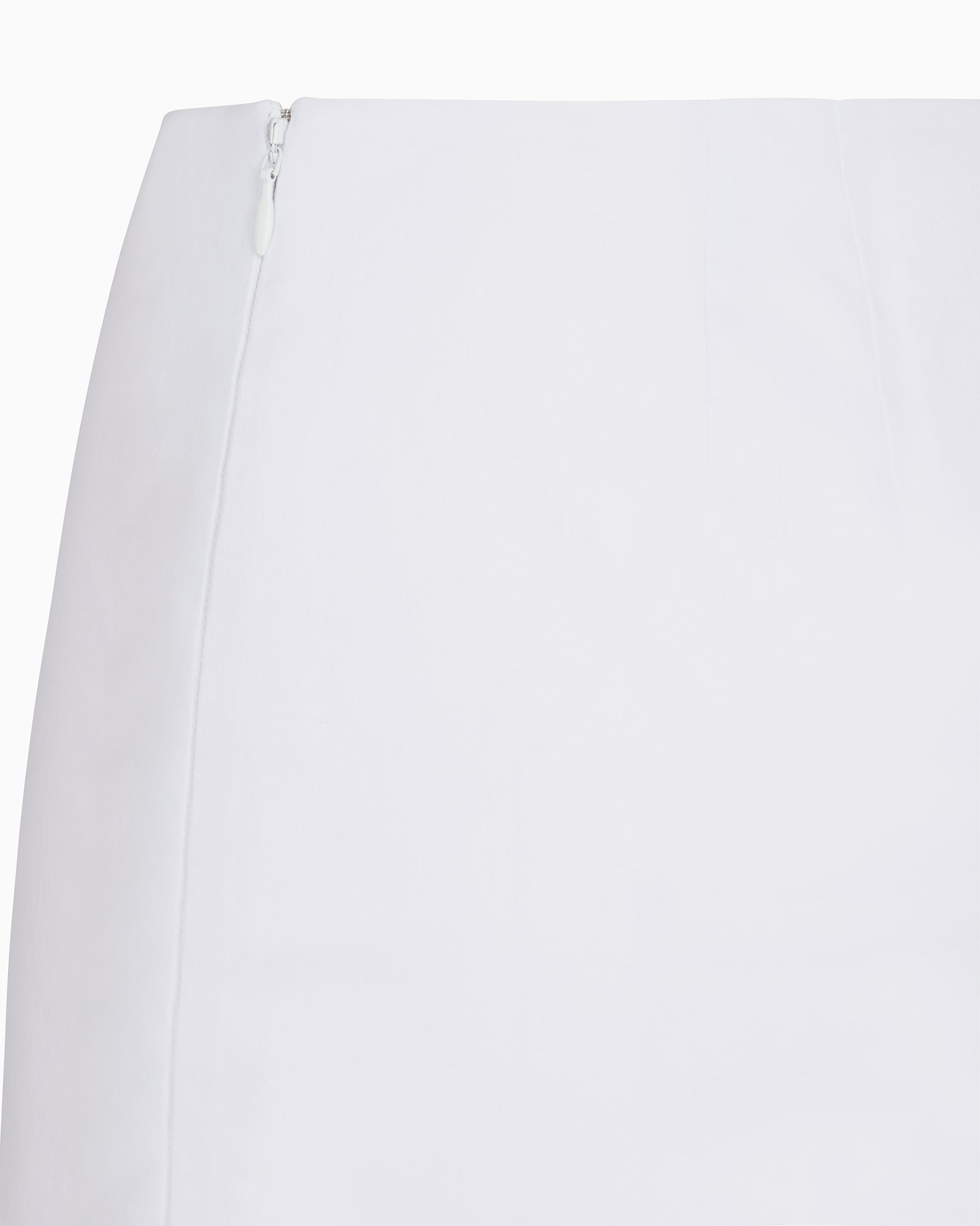 Poplin Micro Mini Skirt | White