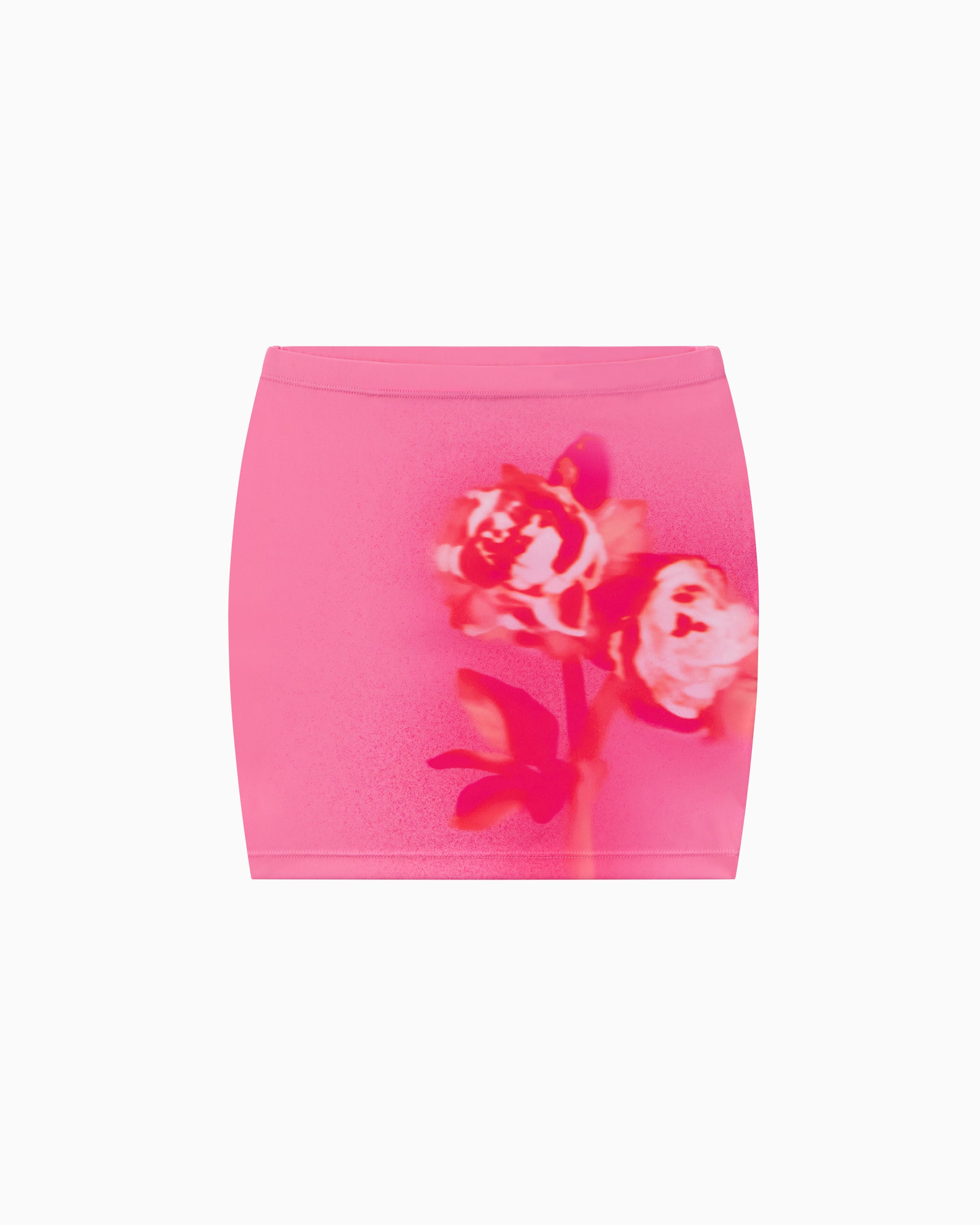 Smooth Stretch Ultra Mini Skirt | Pink Peony