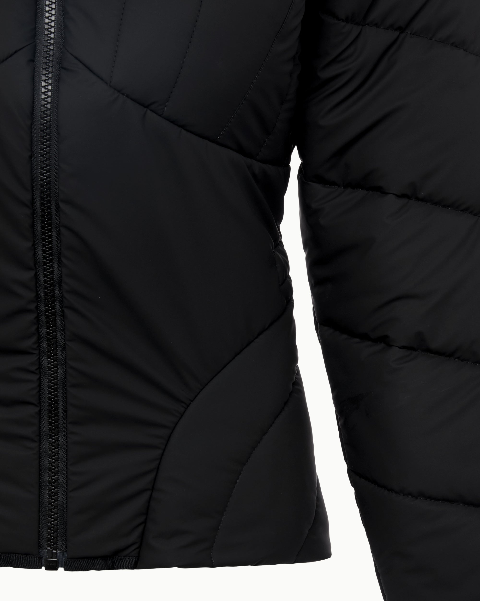 Sculpted Puffer Jacket | Black