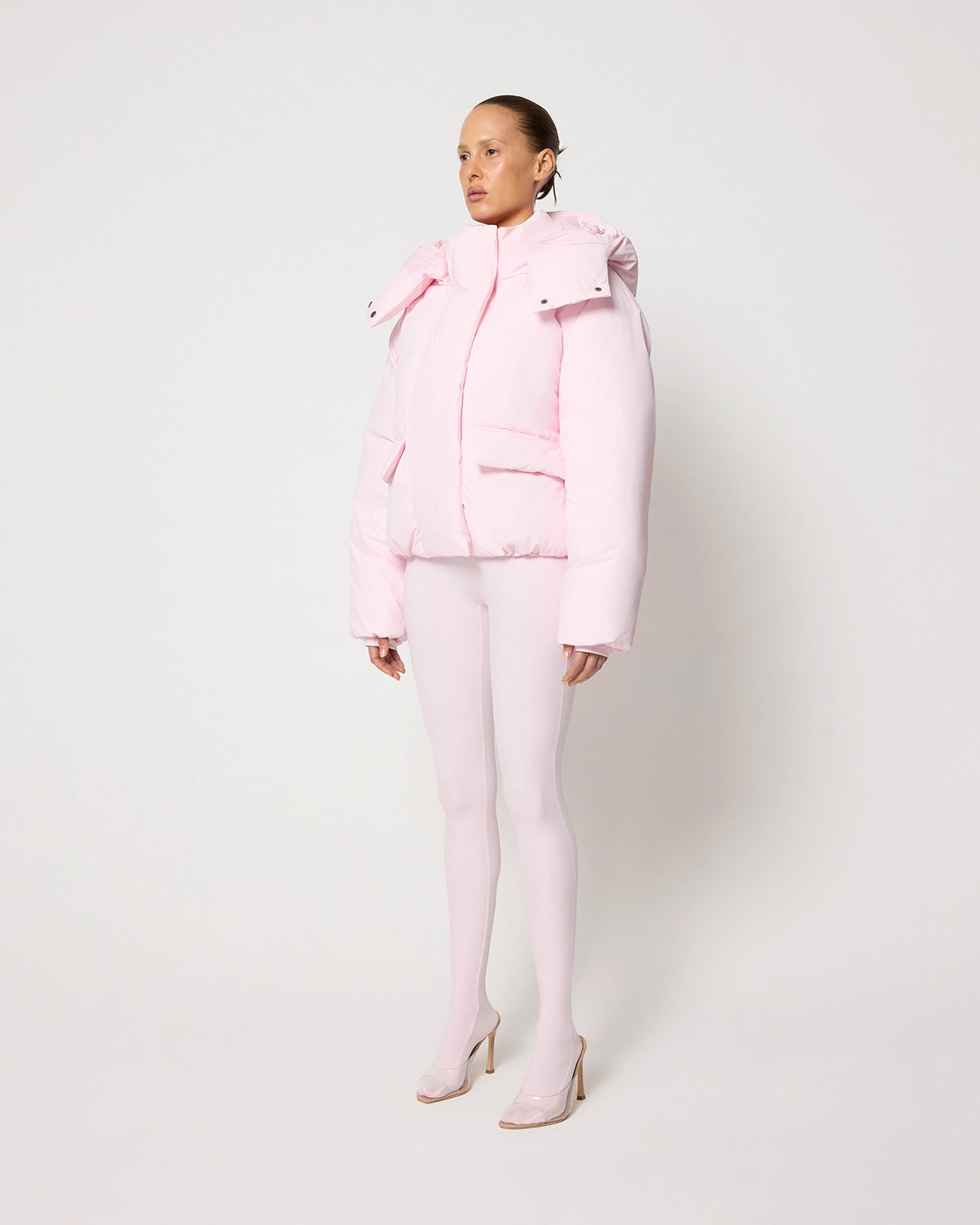 Standard Puffer Jacket | Powder Pink