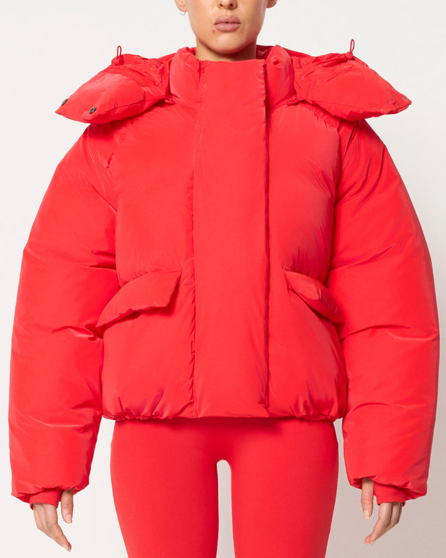 Standard Puffer Jacket | Scarlet