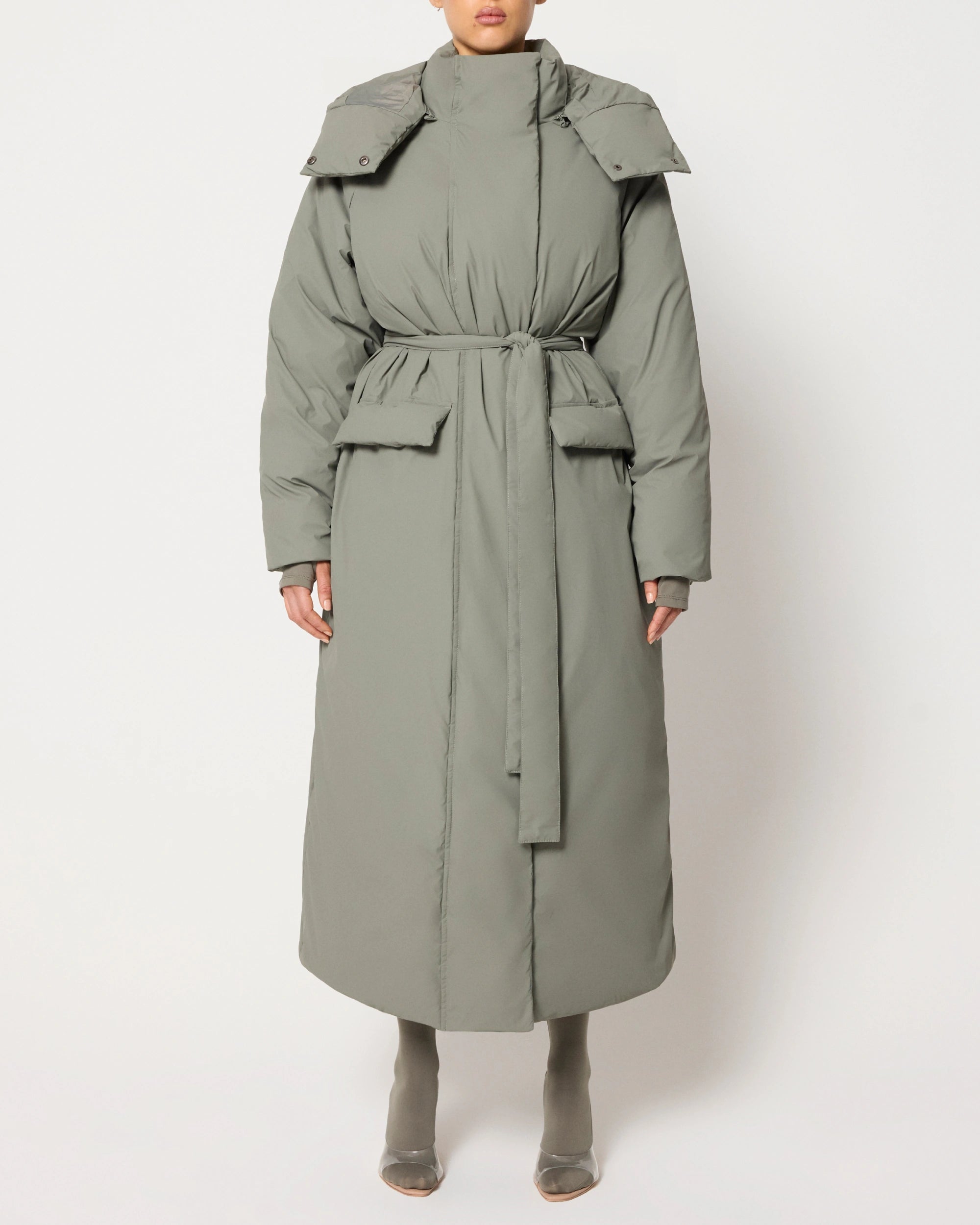 Puffer Coat | Dusty Olive