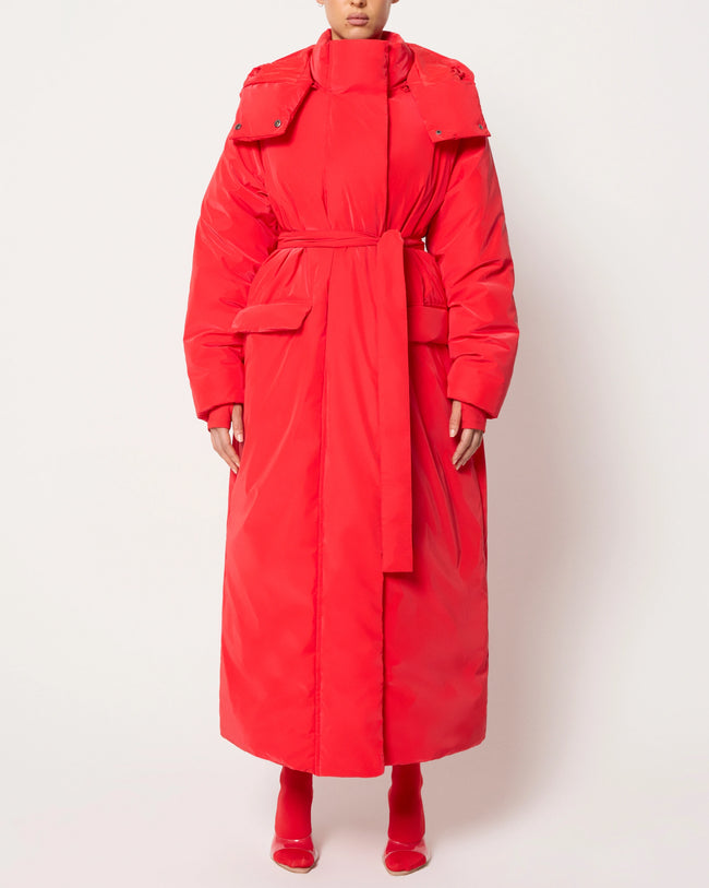 Puffer Coat | Scarlet