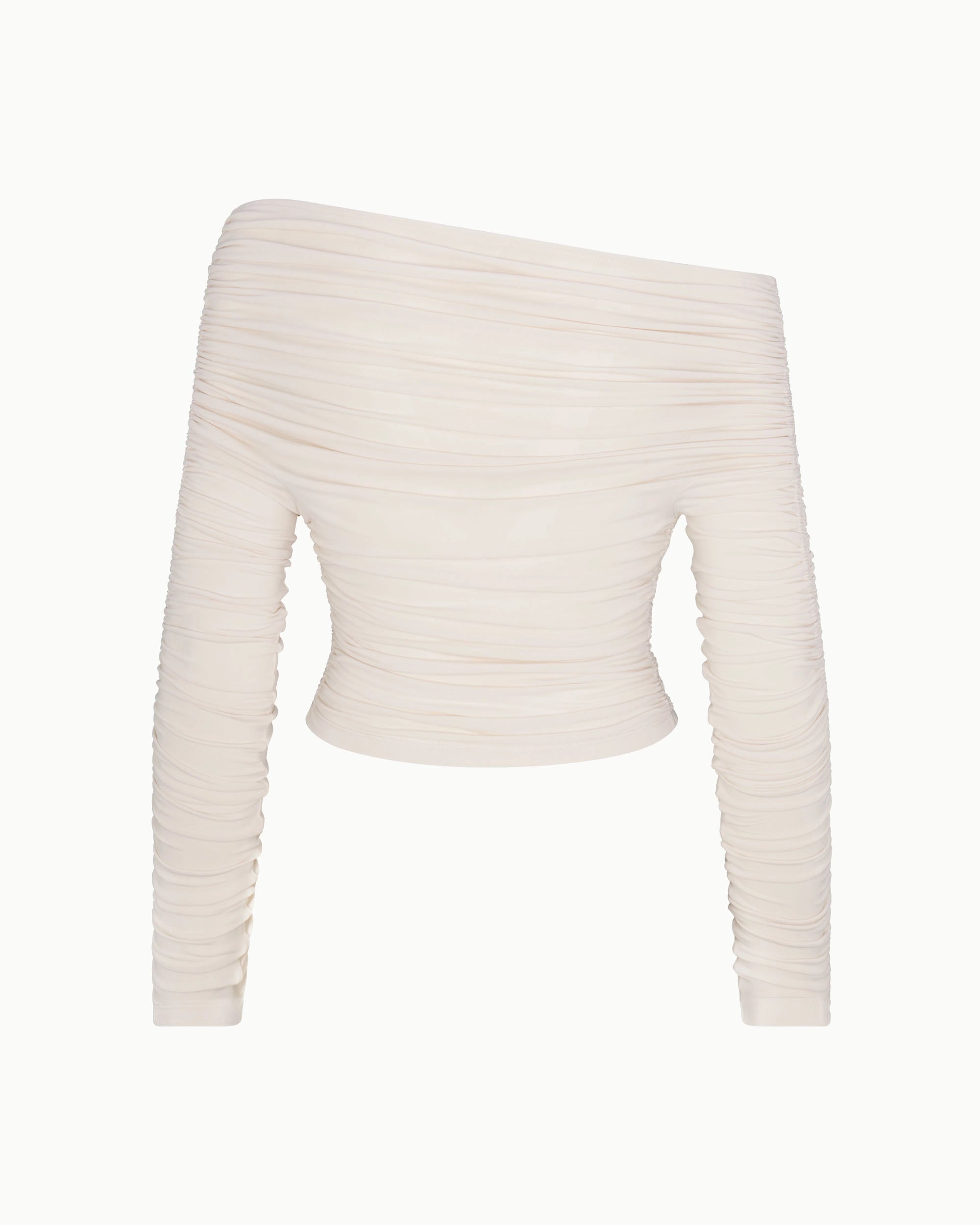 Long Sleeve Ruched Top | Shell