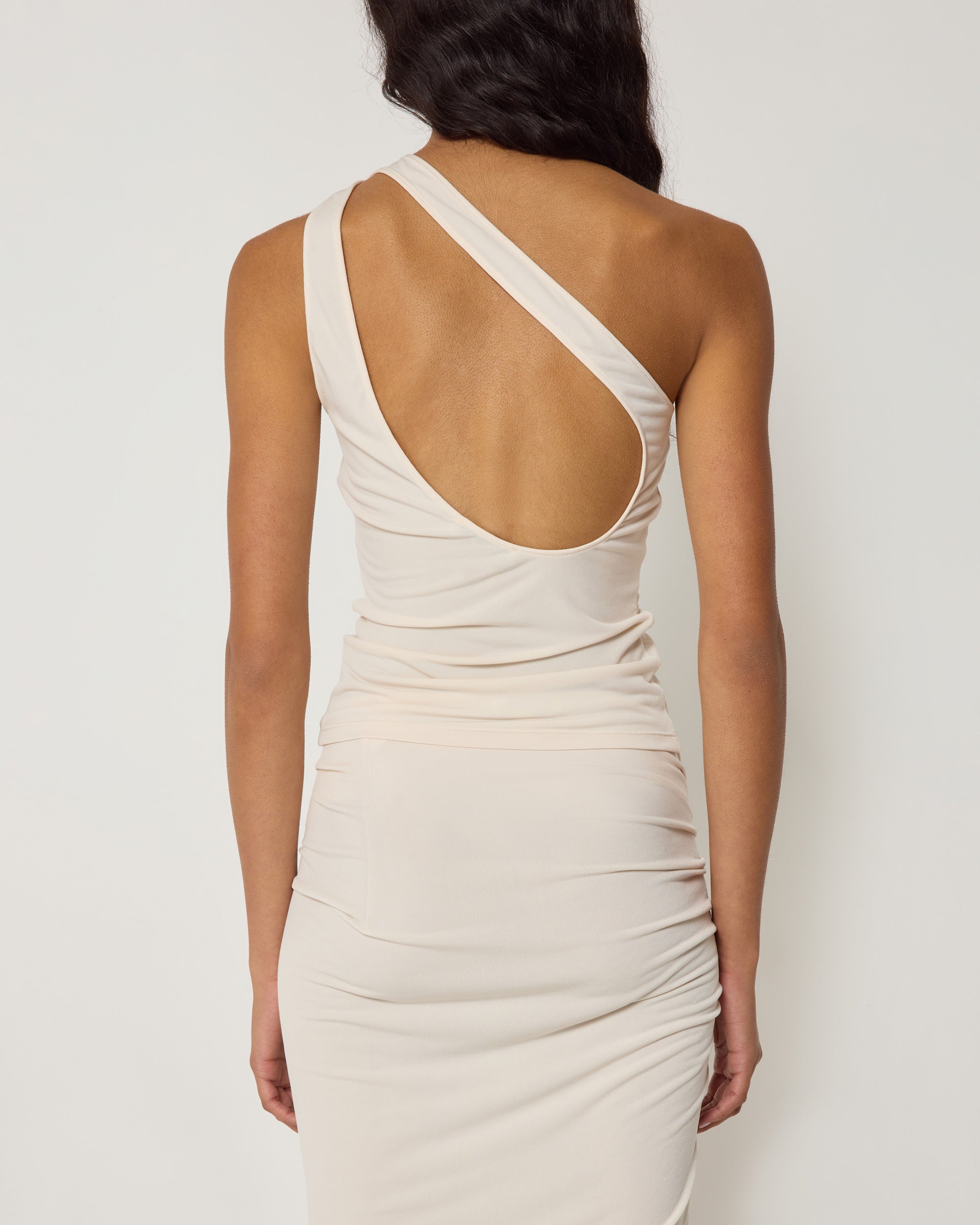 One Shoulder Cutout Tank | Shell