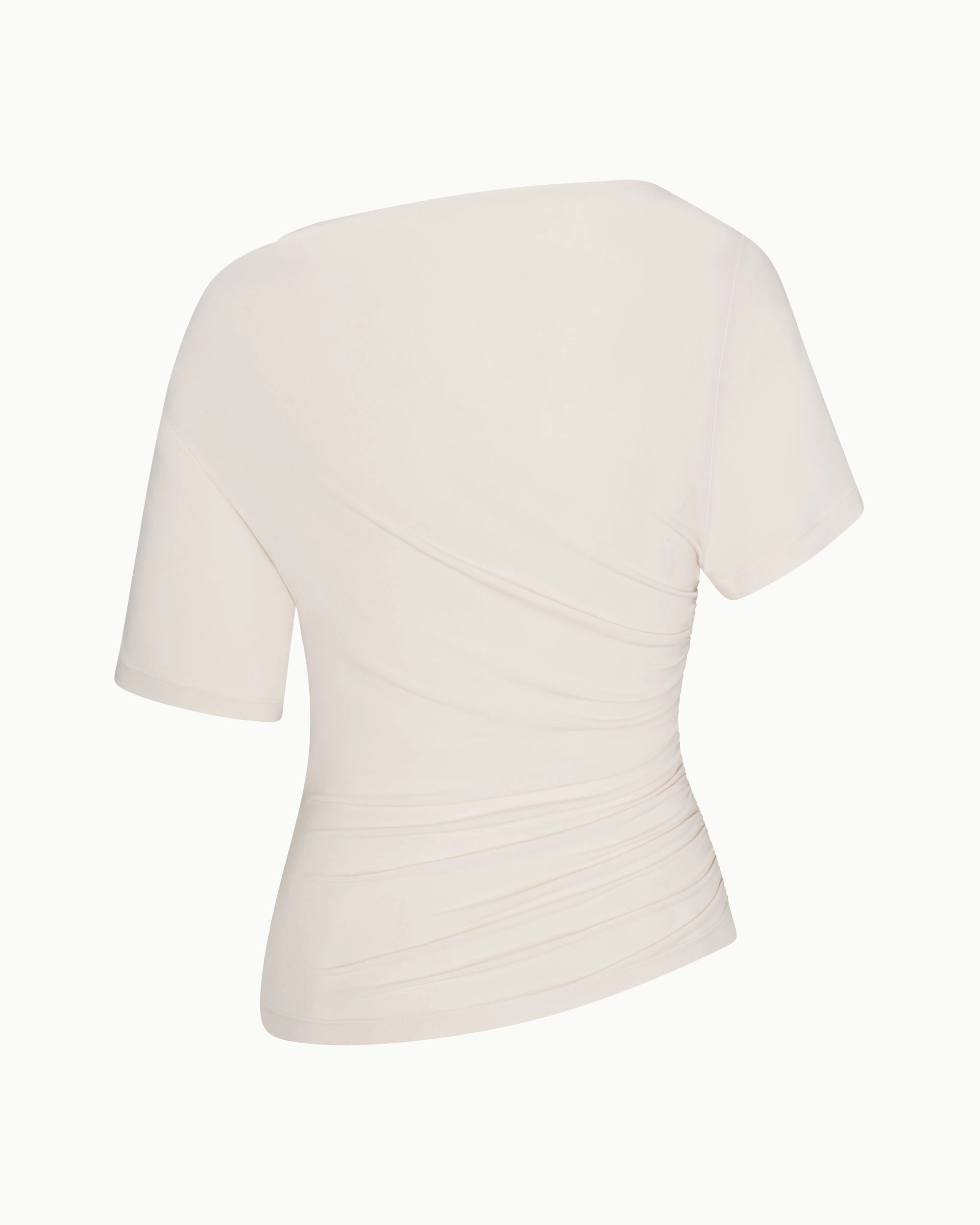 Asymmetrical Ruched Top | Shell