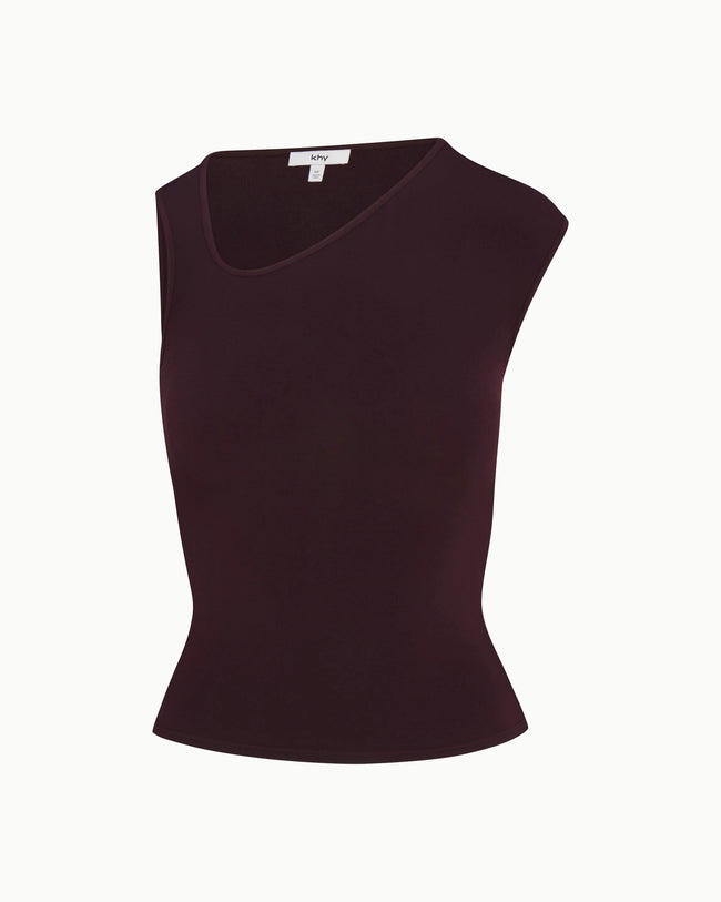 Asymmetrical Tank | Black Cherry