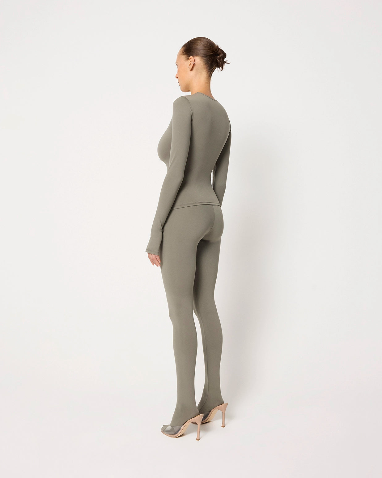 Footed Legging | Dusty Olive