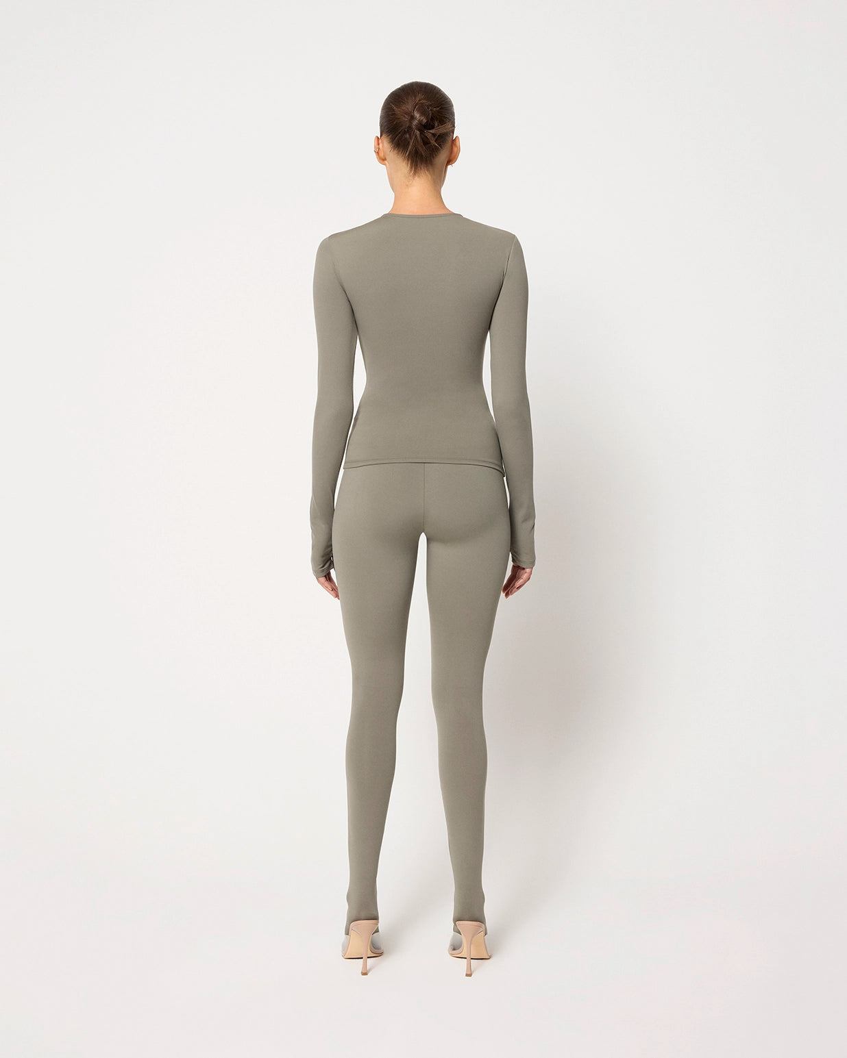 Footed Legging | Dusty Olive