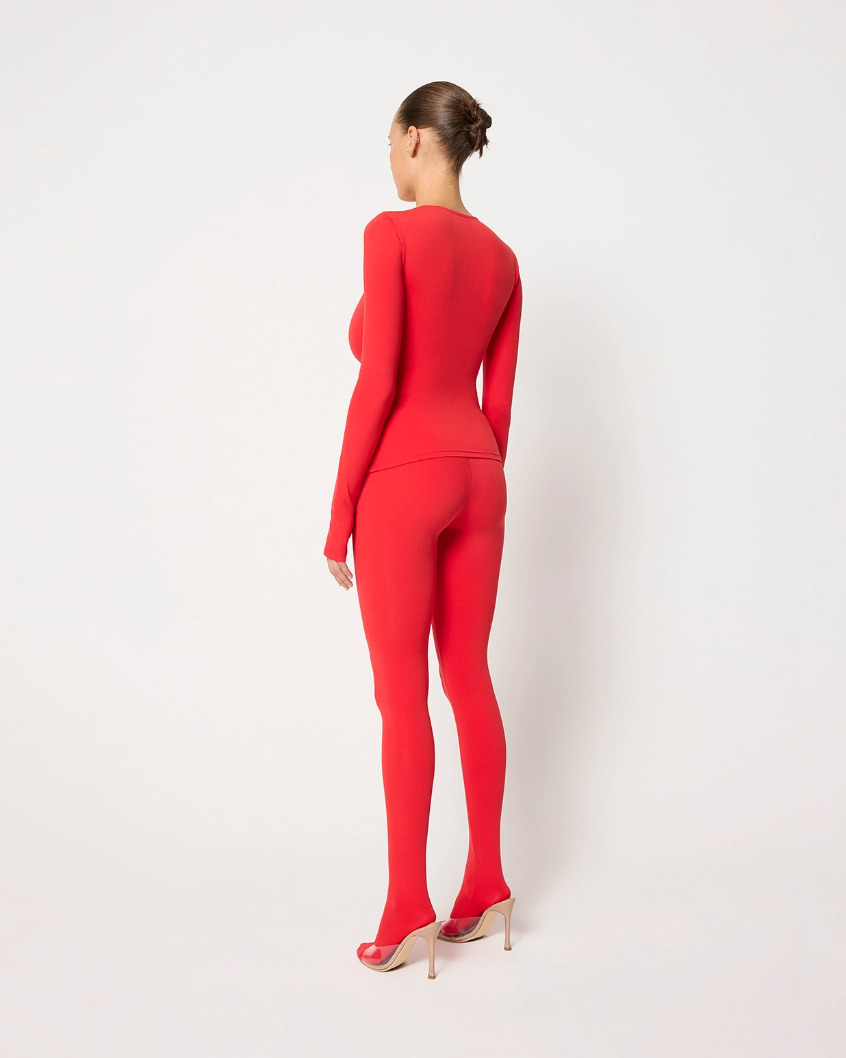 Footed Legging | Scarlet