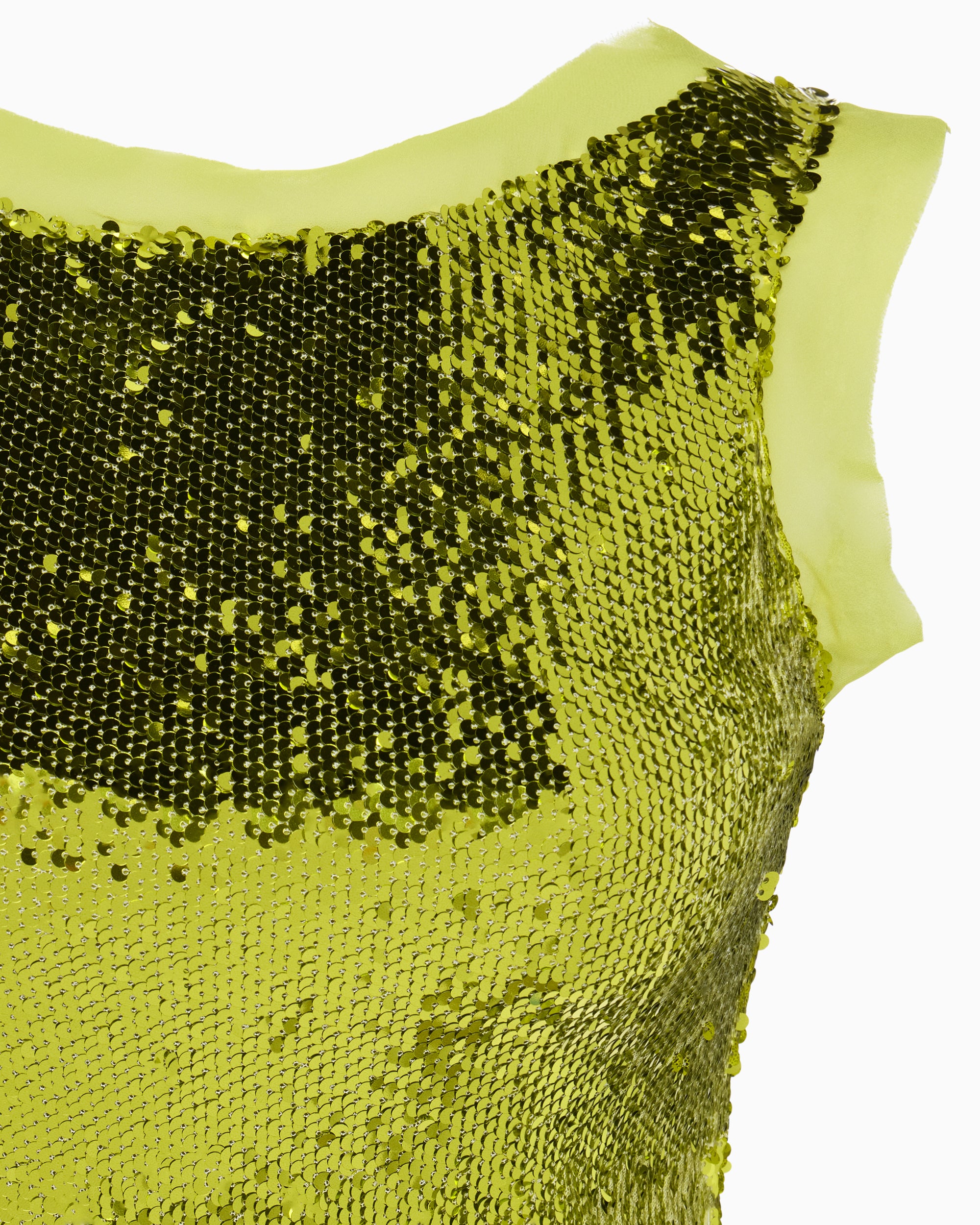 Sequin Tank | Chartreuse