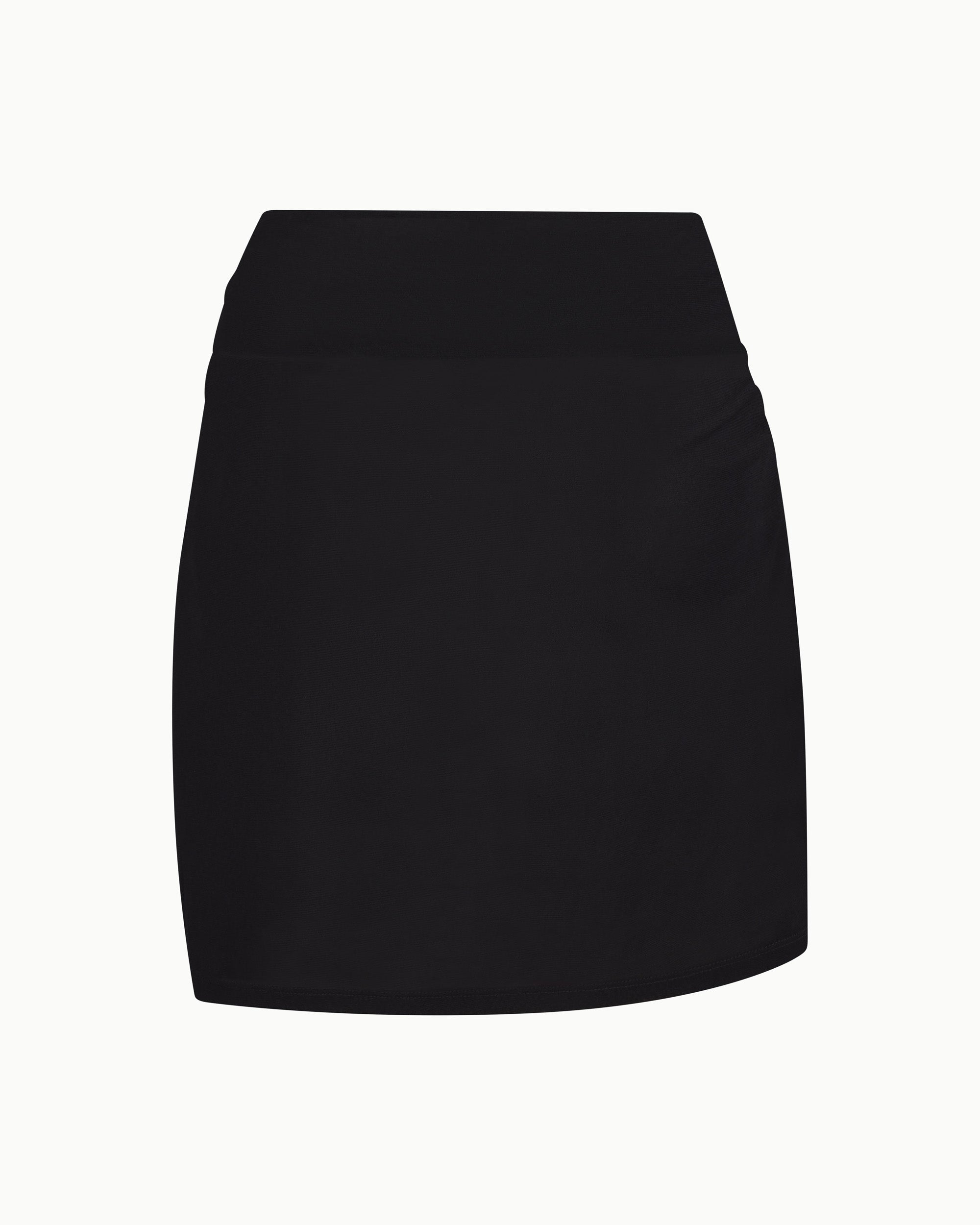 Mesh Twist Mini Skirt | Black