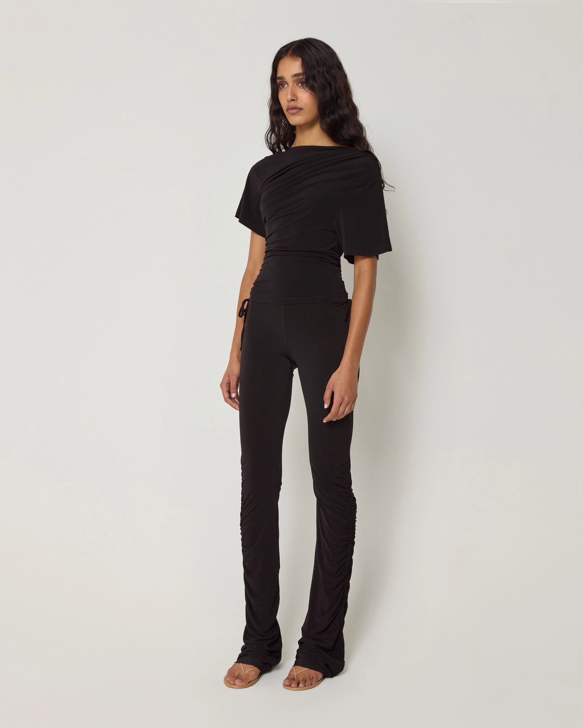 Ruched Pant | Black