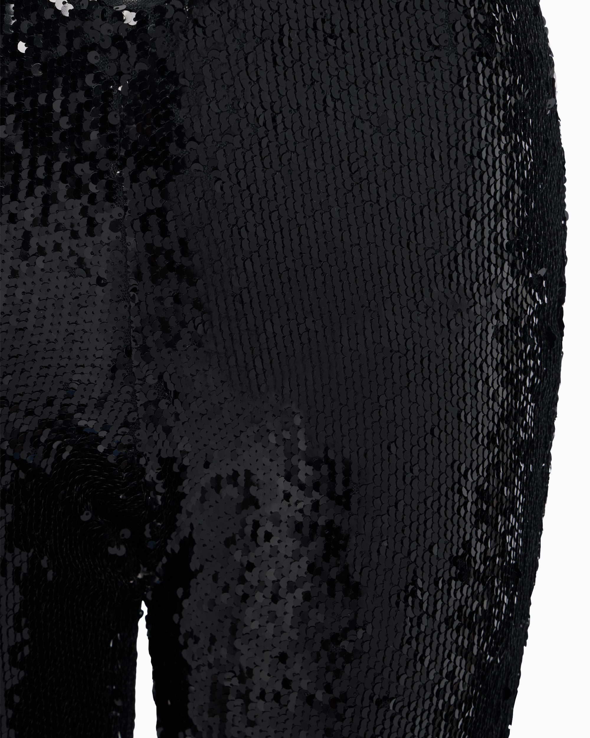 Sequin Low Rise Pant | Black