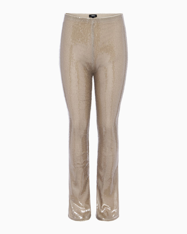 Sequin Low Rise Pant | Champagne