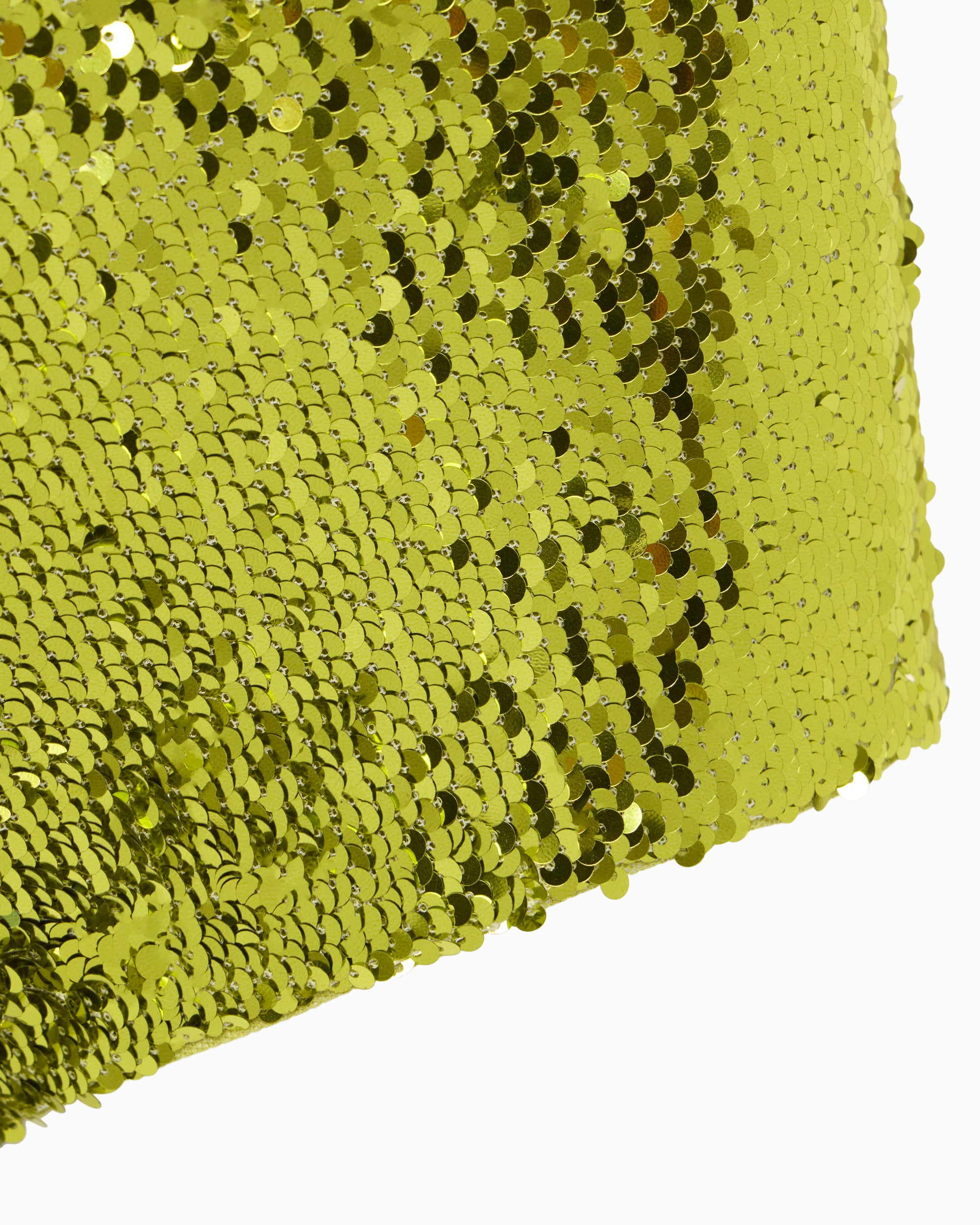 Sequin Micro Short | Chartreuse