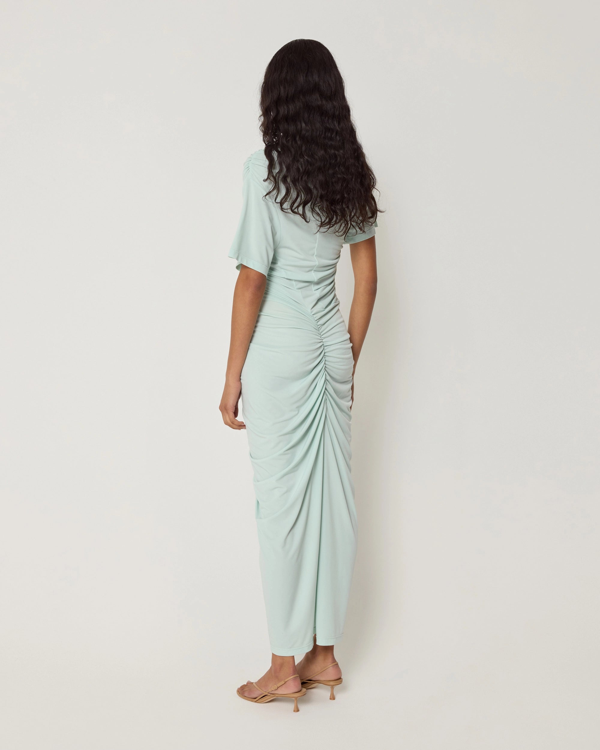 Asymmetrical Ruched Dress | Surf Spray