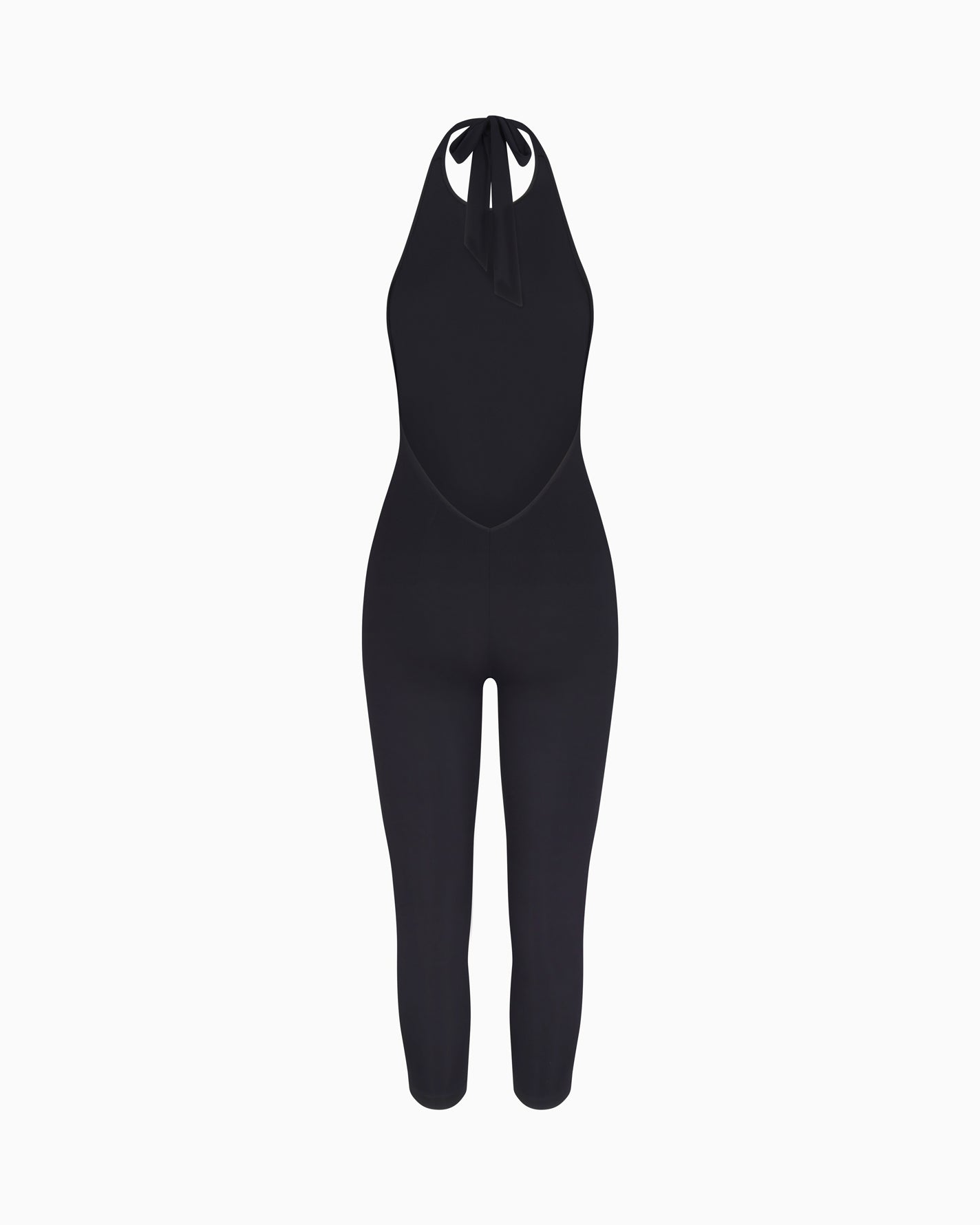 Smooth Stretch Capri Catsuit | Black