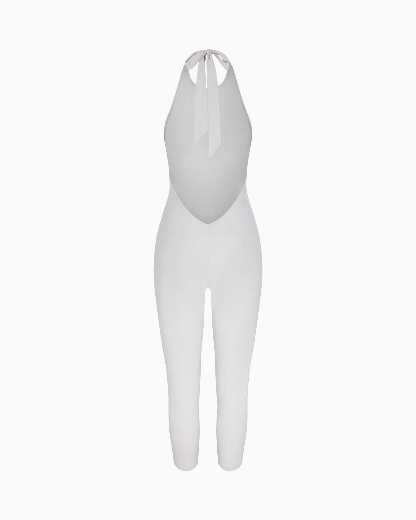 Smooth Stretch Capri Catsuit | Light Grey