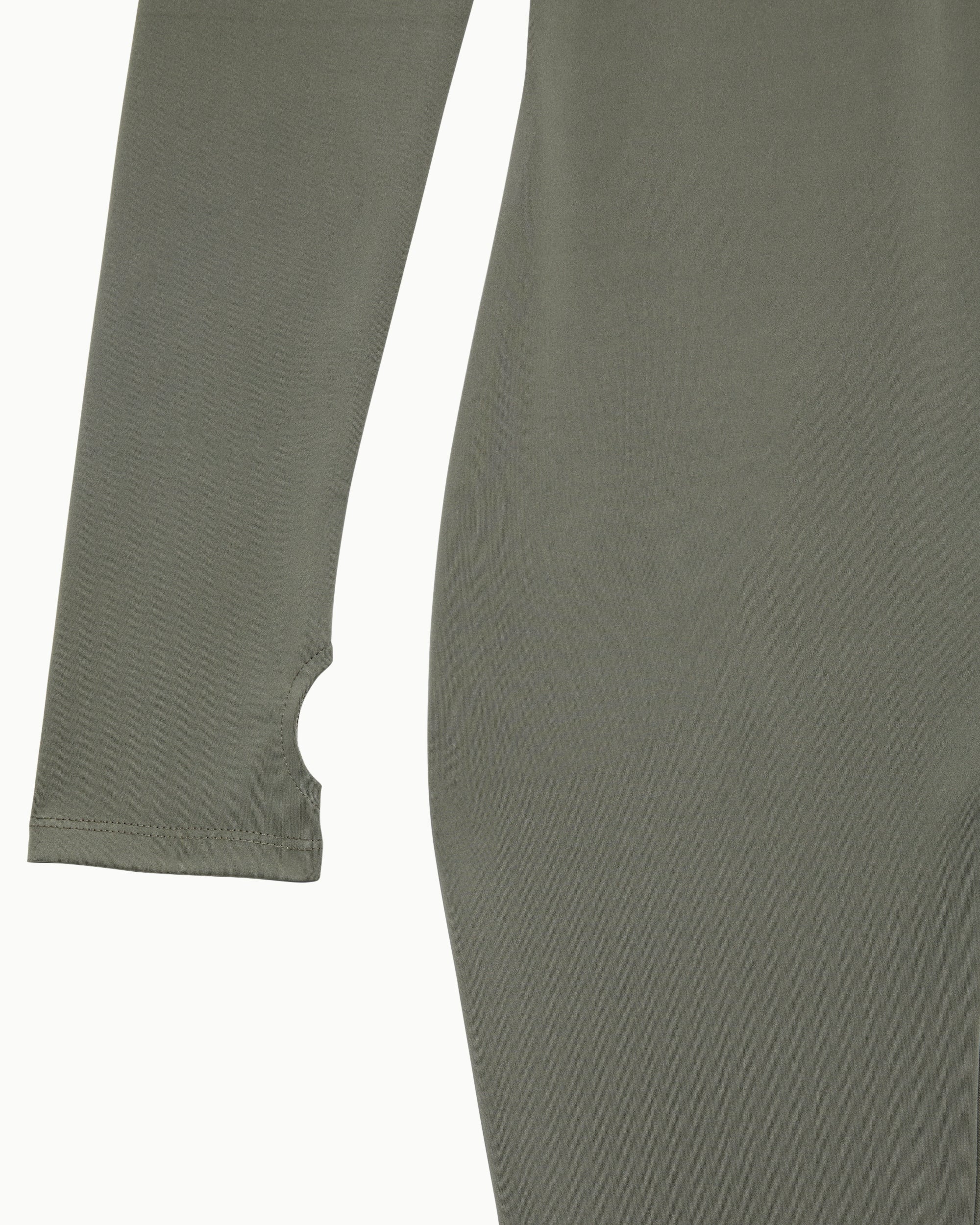 Long Sleeve Footed Catsuit | Dusty Olive