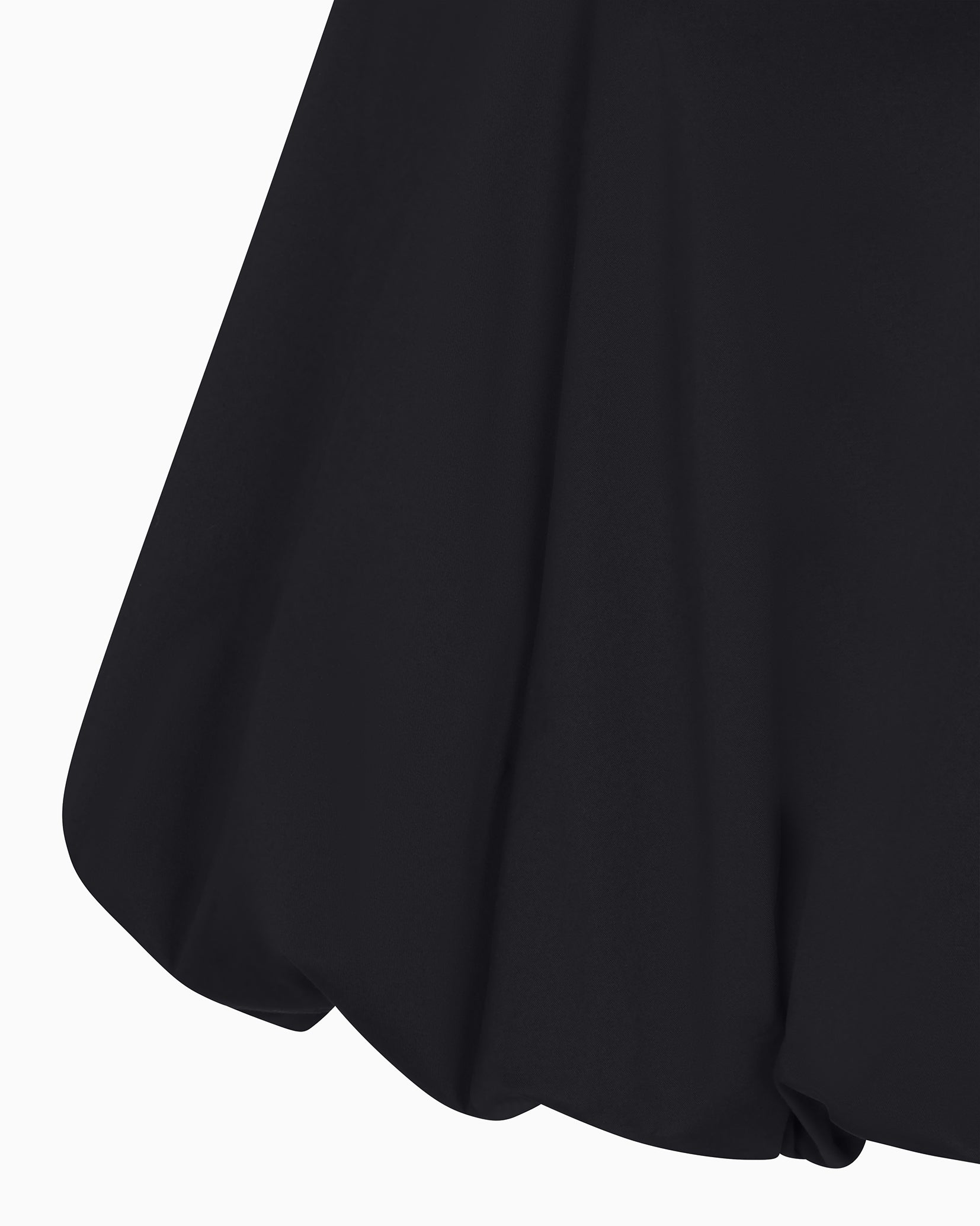 Poplin Bubble Mini Dress | Black