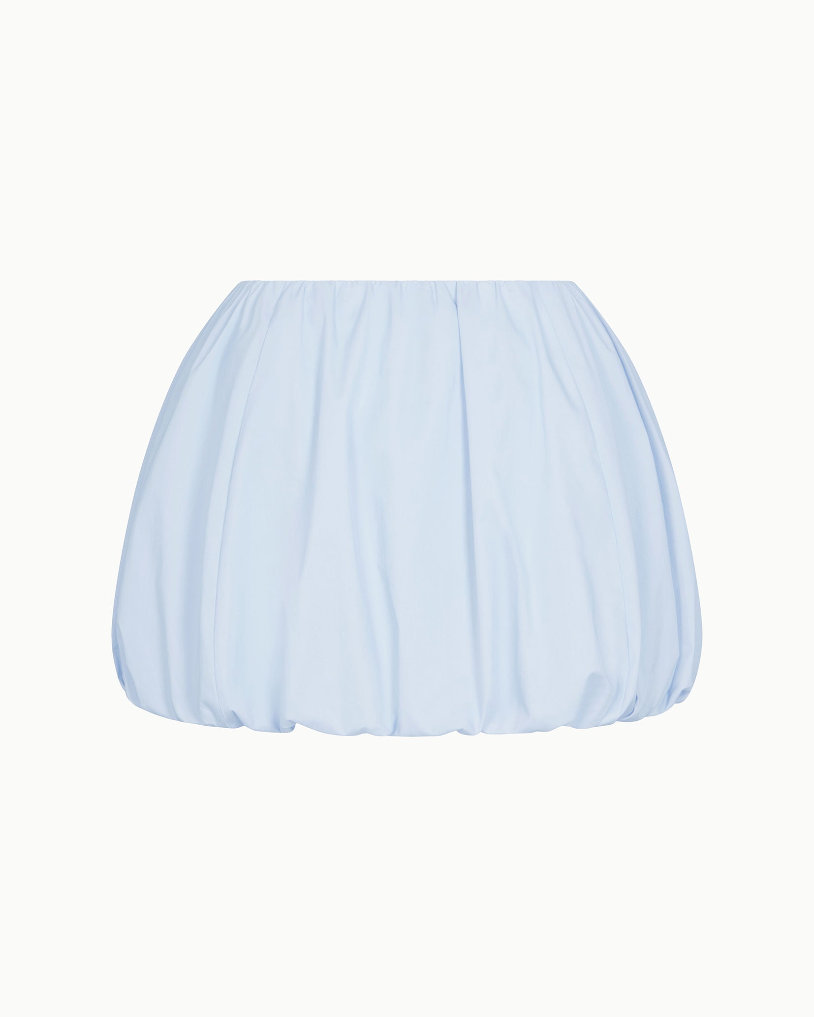 Poplin Bubble Mini Skirt | Ice Blue