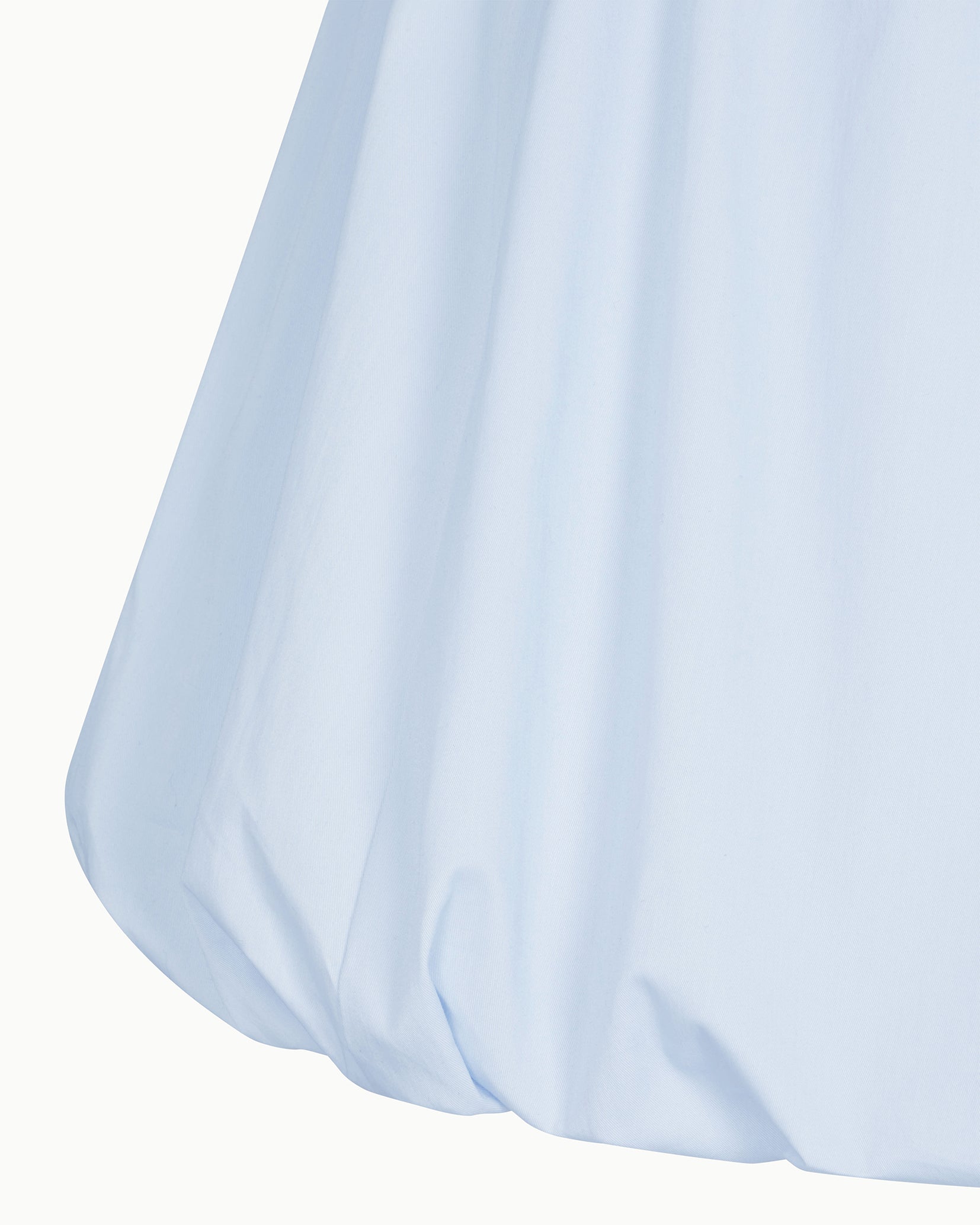 Poplin Bubble Mini Skirt | Ice Blue