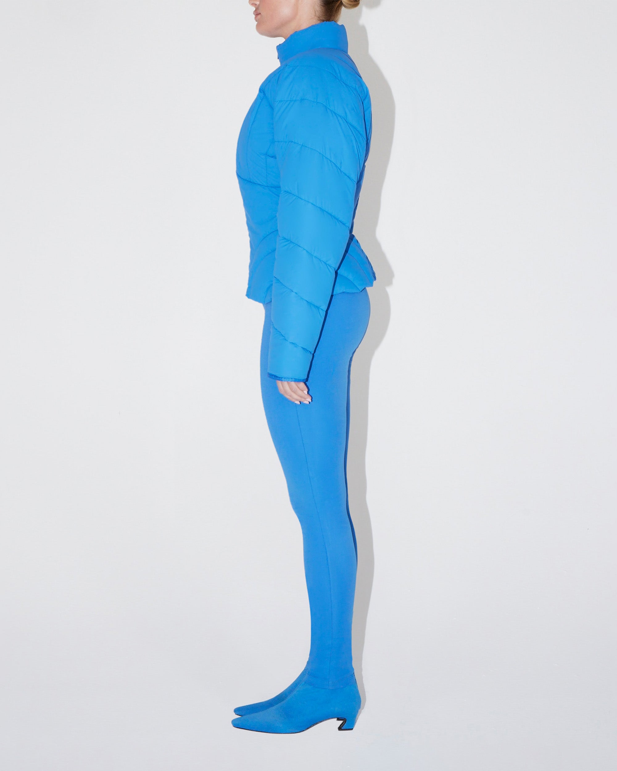 Sculpted Puffer Jacket | Cobalt Blue