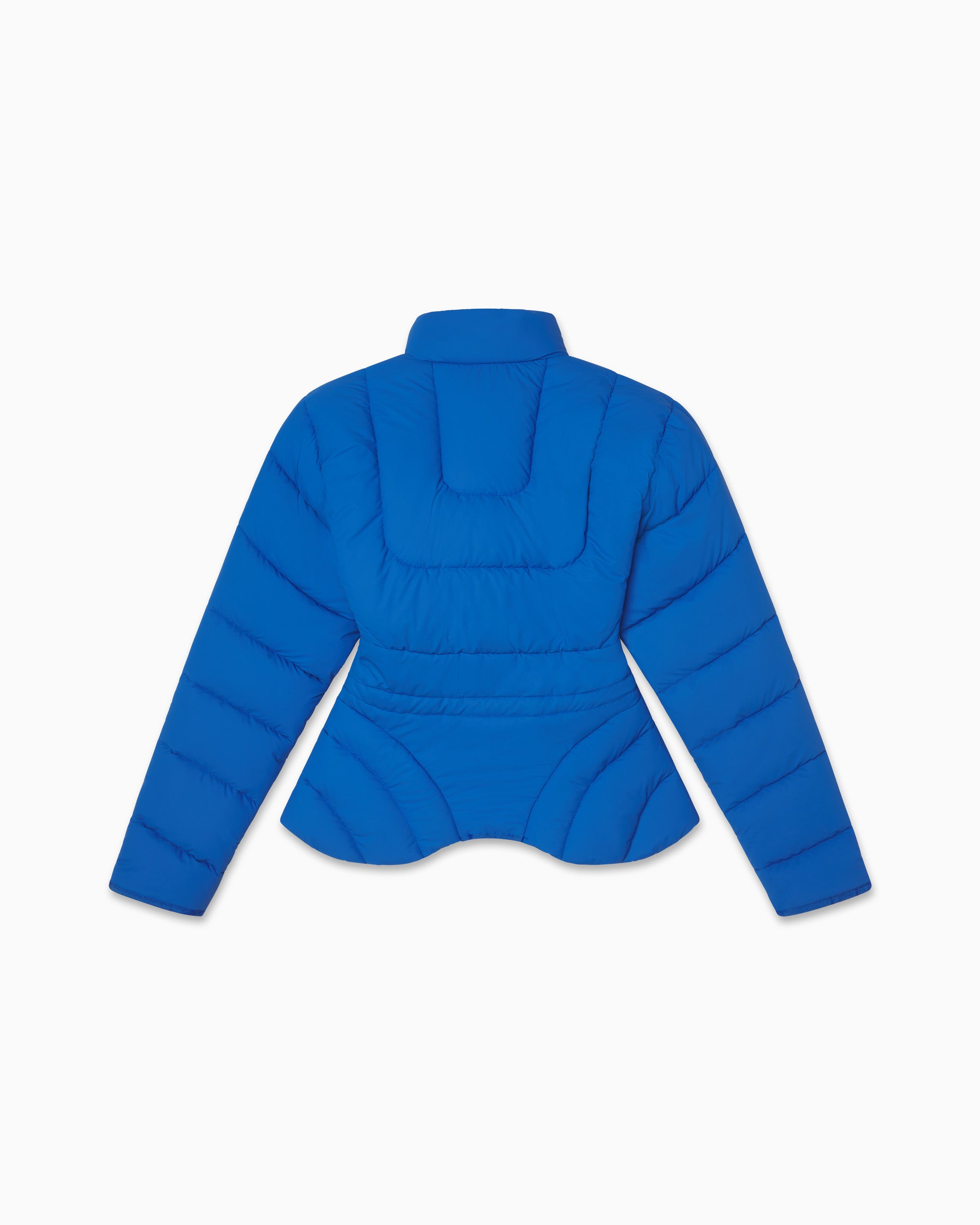 Sculpted Puffer Jacket | Cobalt Blue